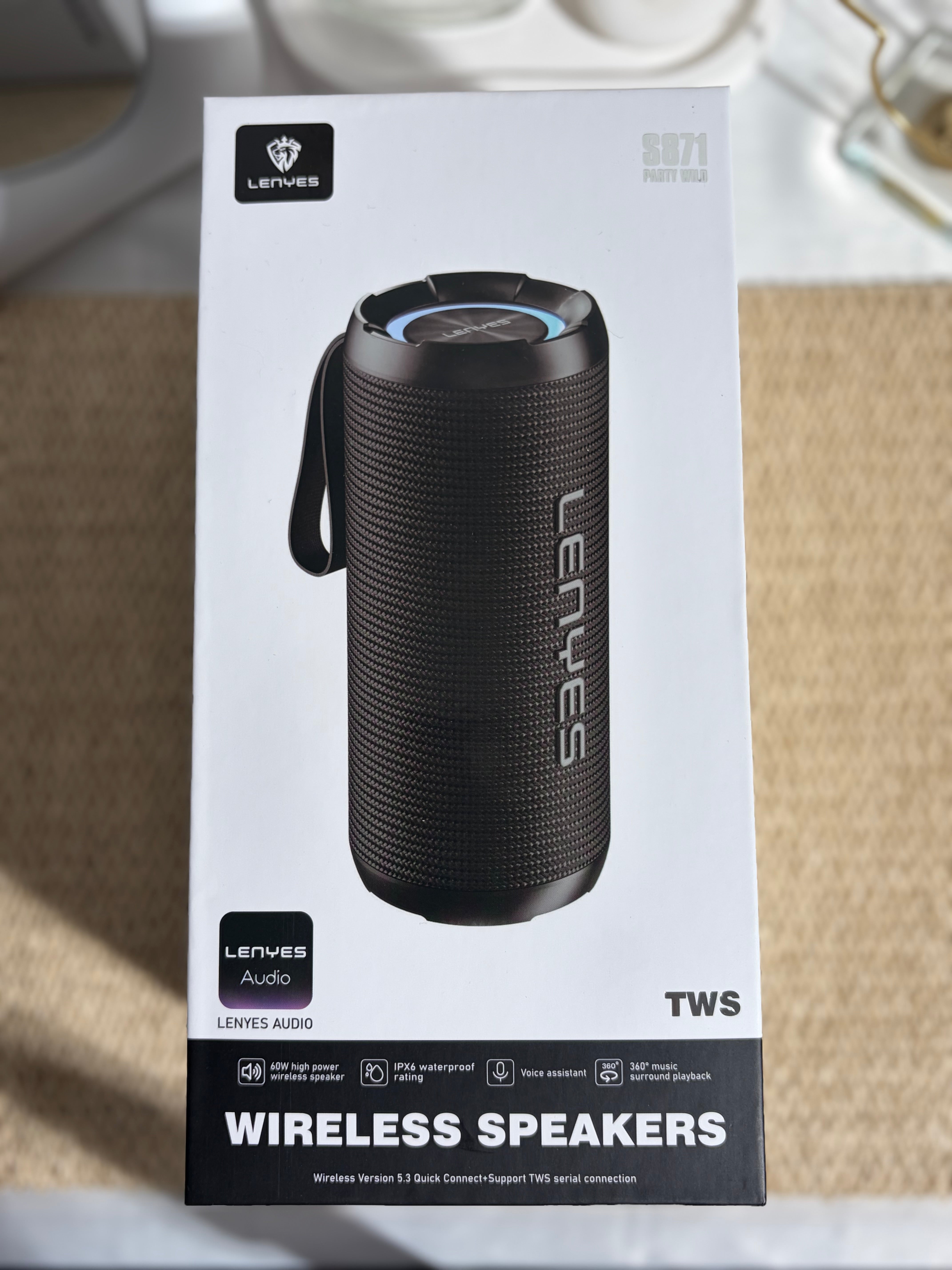 LENYES -Wireless Speaker 2*30W -S871-BLACK