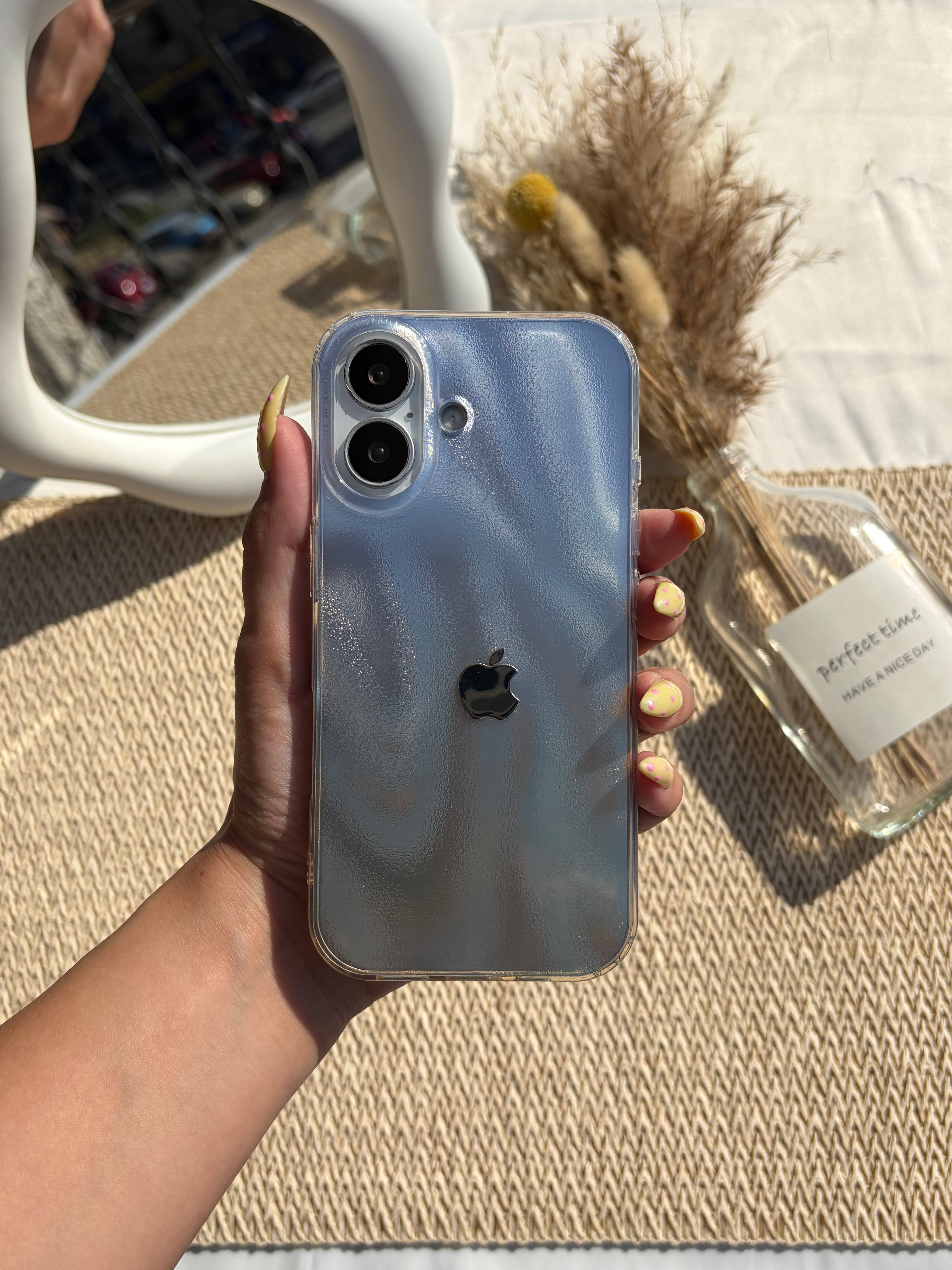 Tie die glittery cover