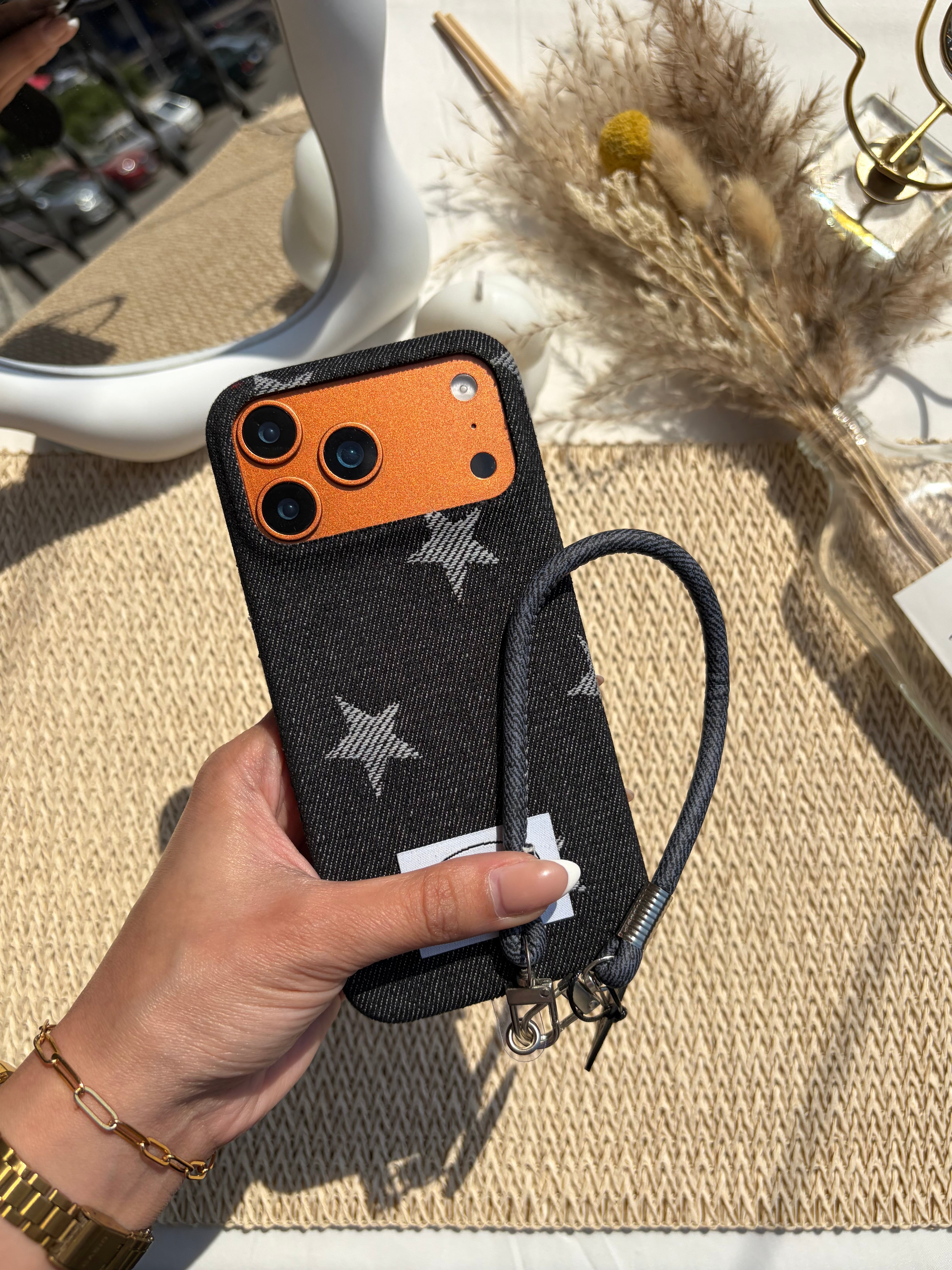 Denim Case Wz Lanyard