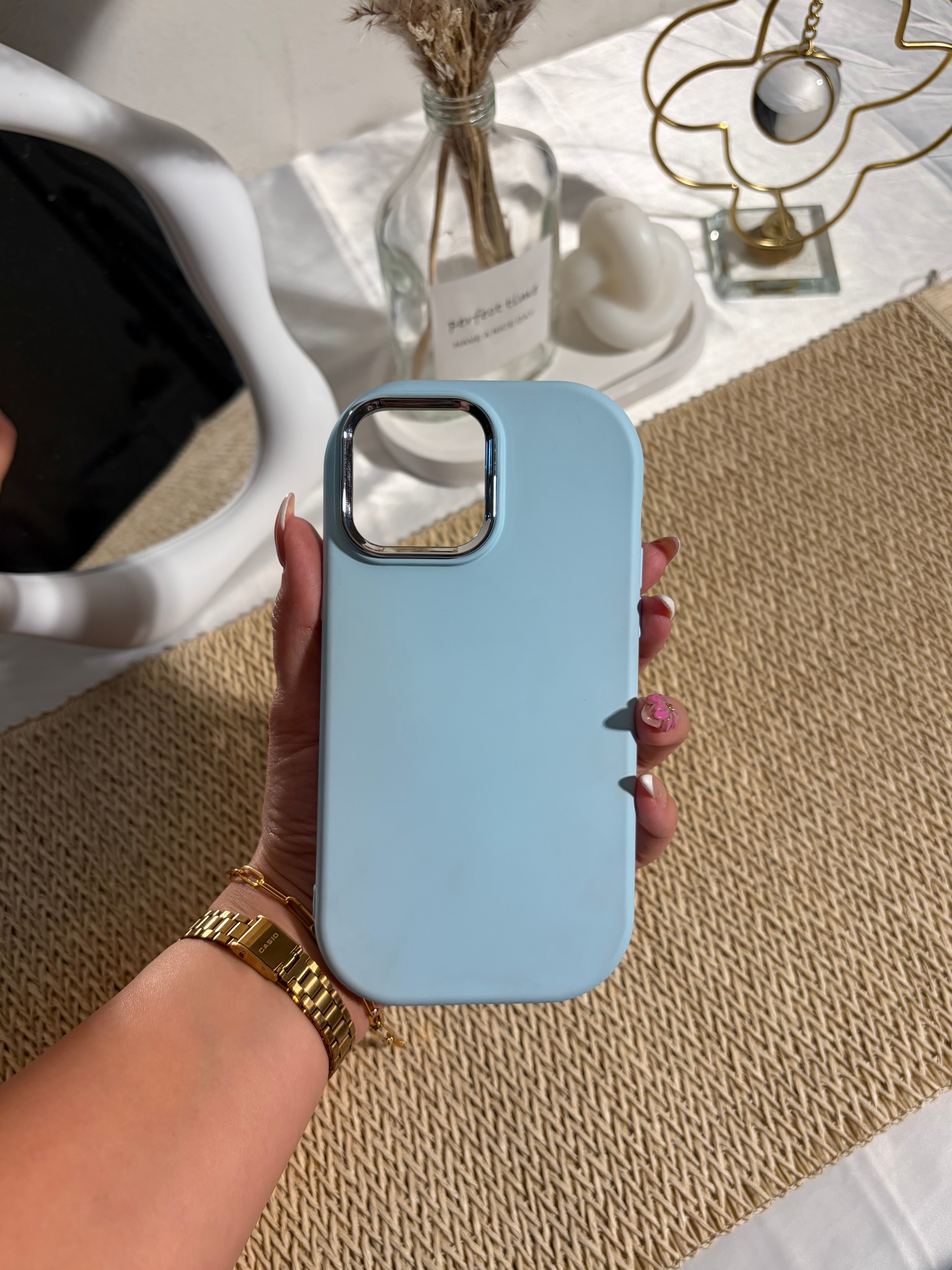 Silicone Cover Silver Frame