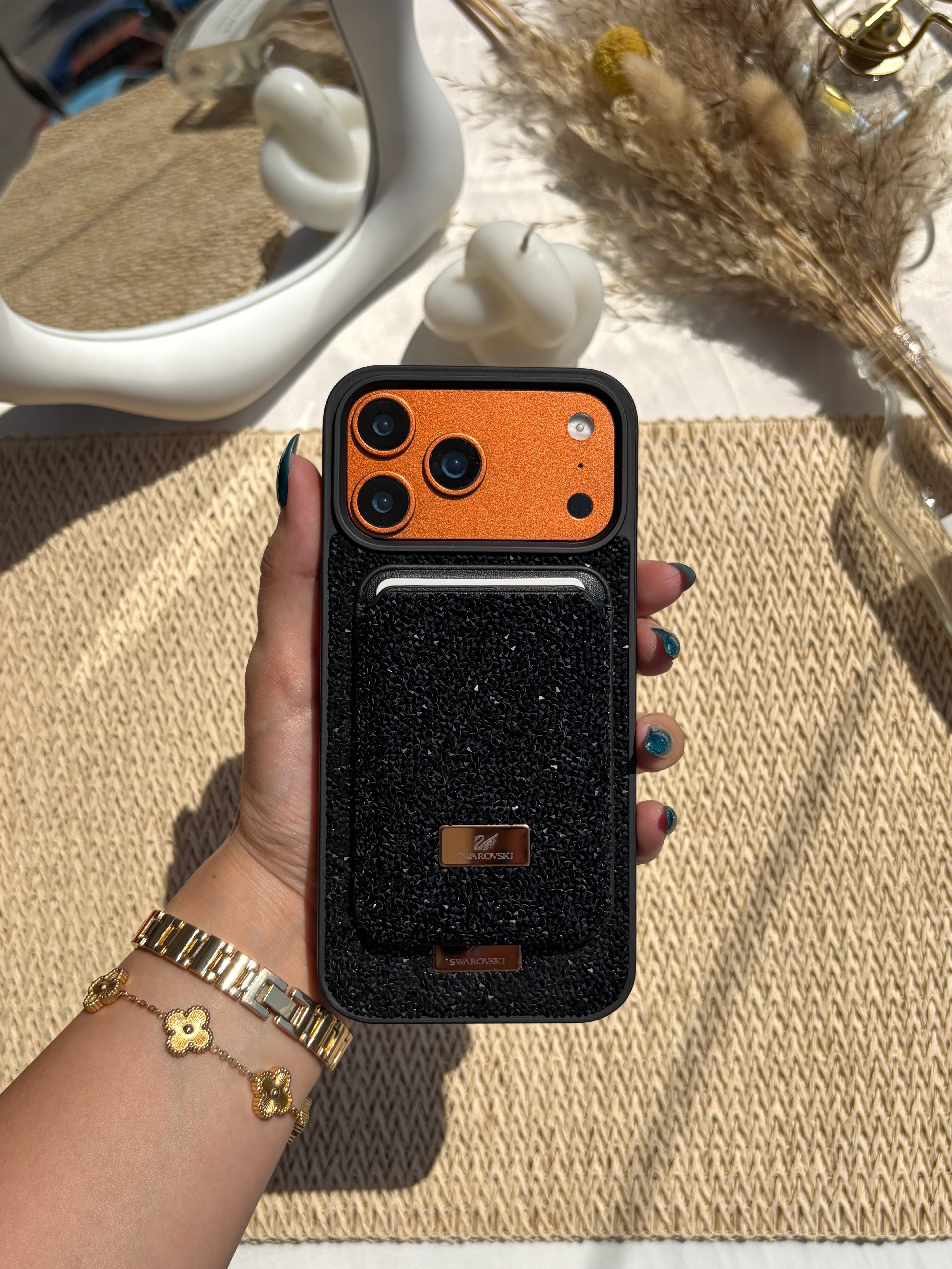 Swarovski Cover with Mag-safe Wallet