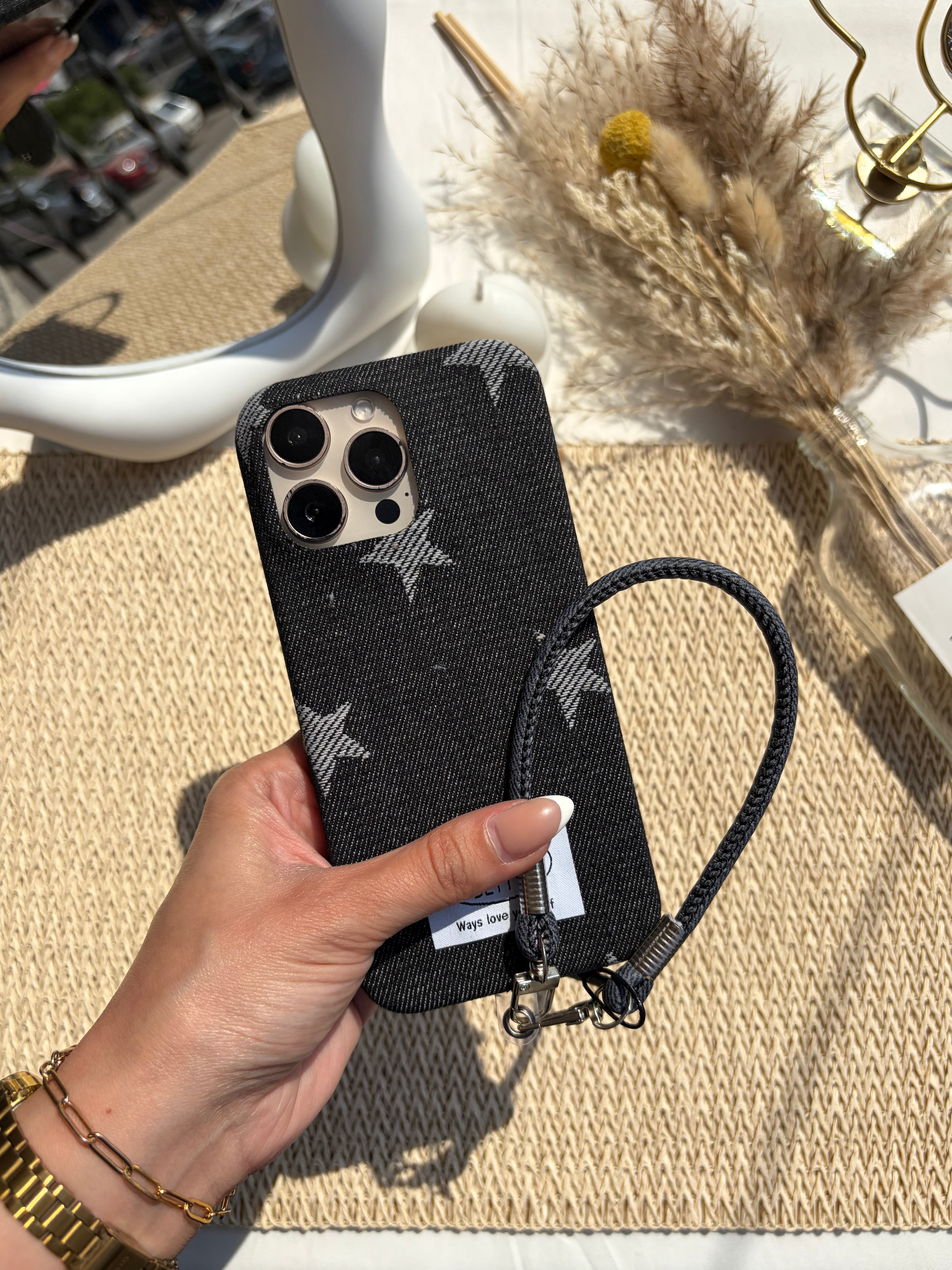 Denim Case Wz Lanyard