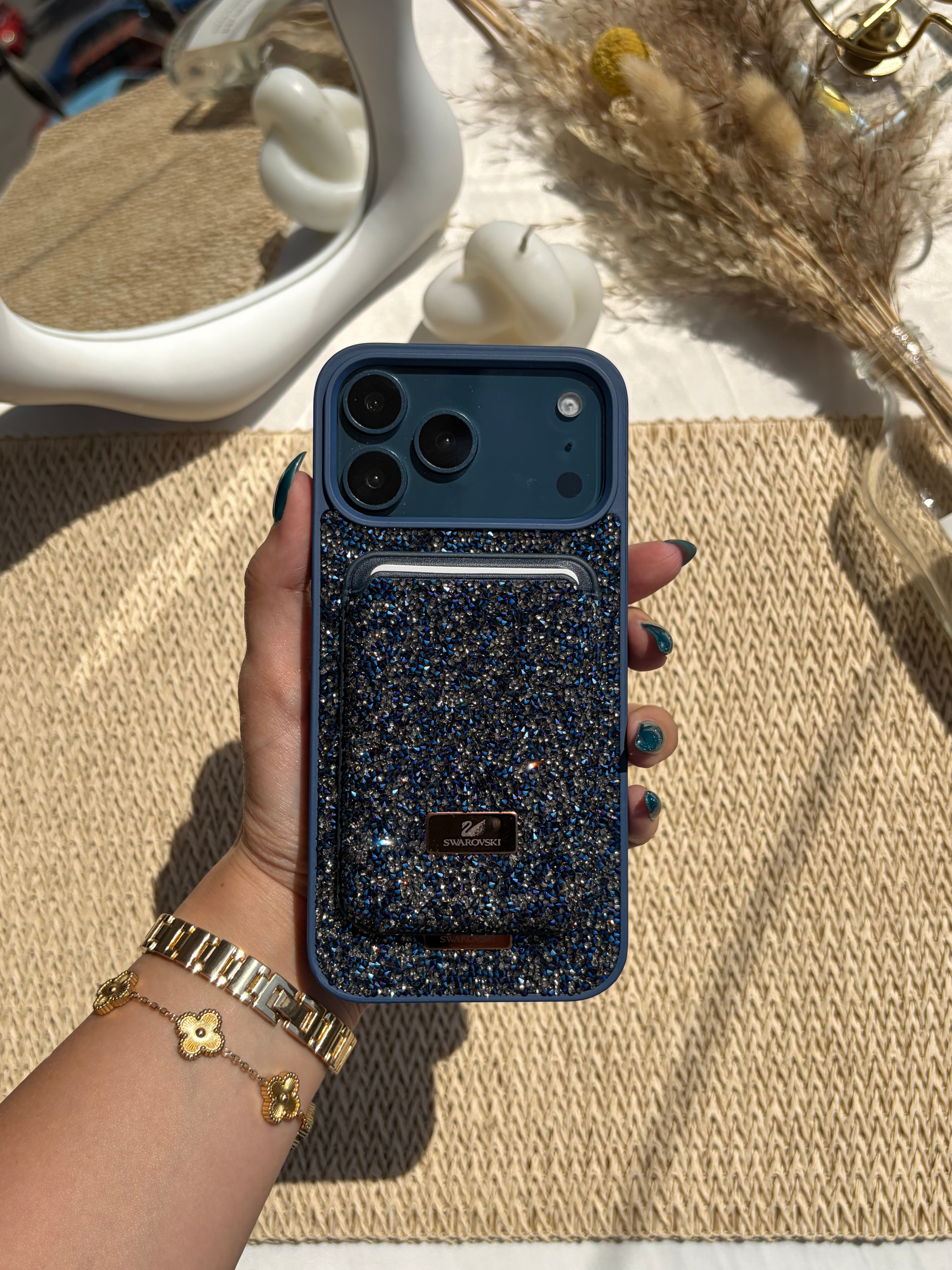 Swarovski Cover with Mag-safe Wallet