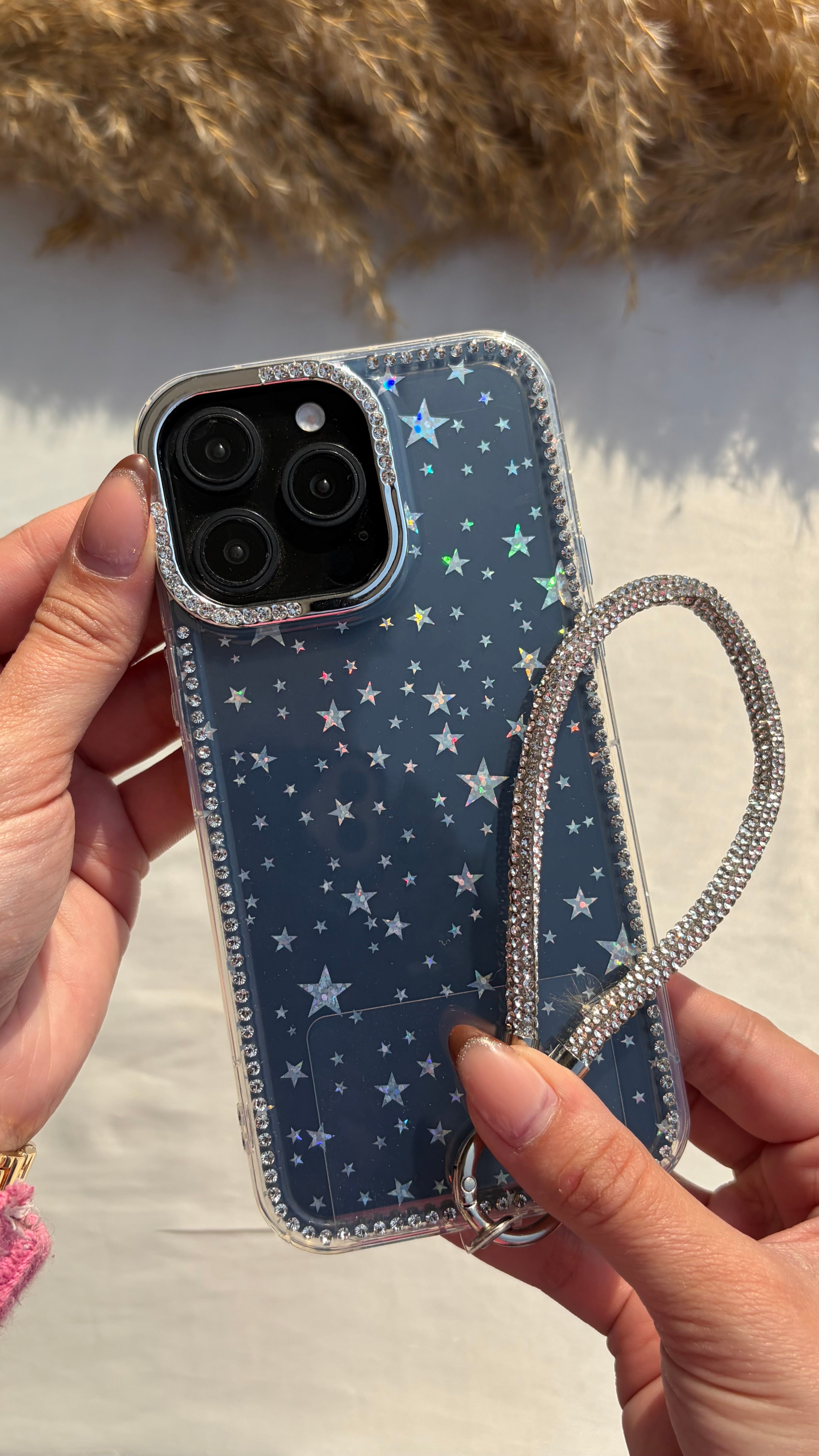 Transparent Glittery Wz Hanger