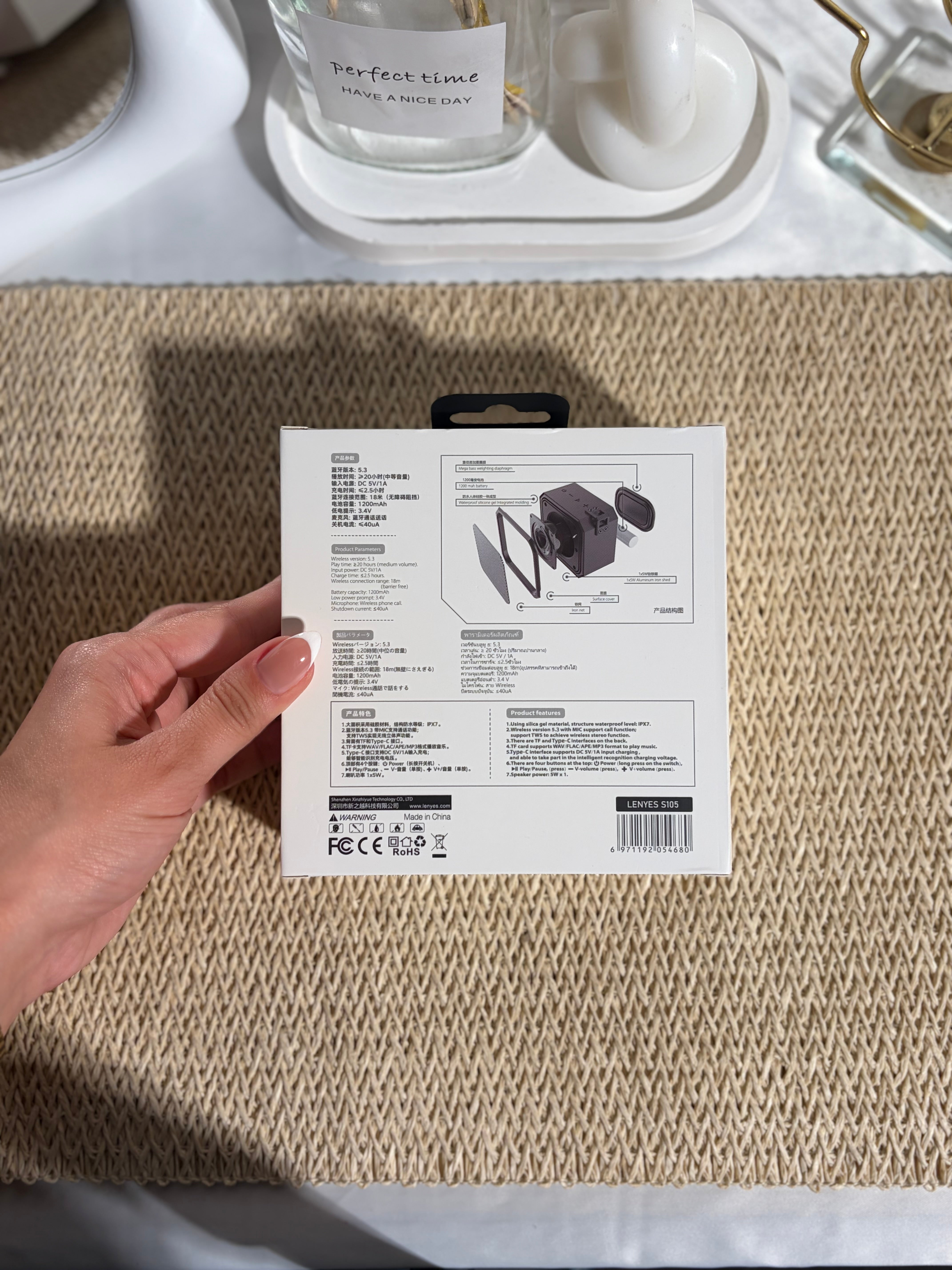 LENYES -Wireless Speaker 5W- S105-BLACK