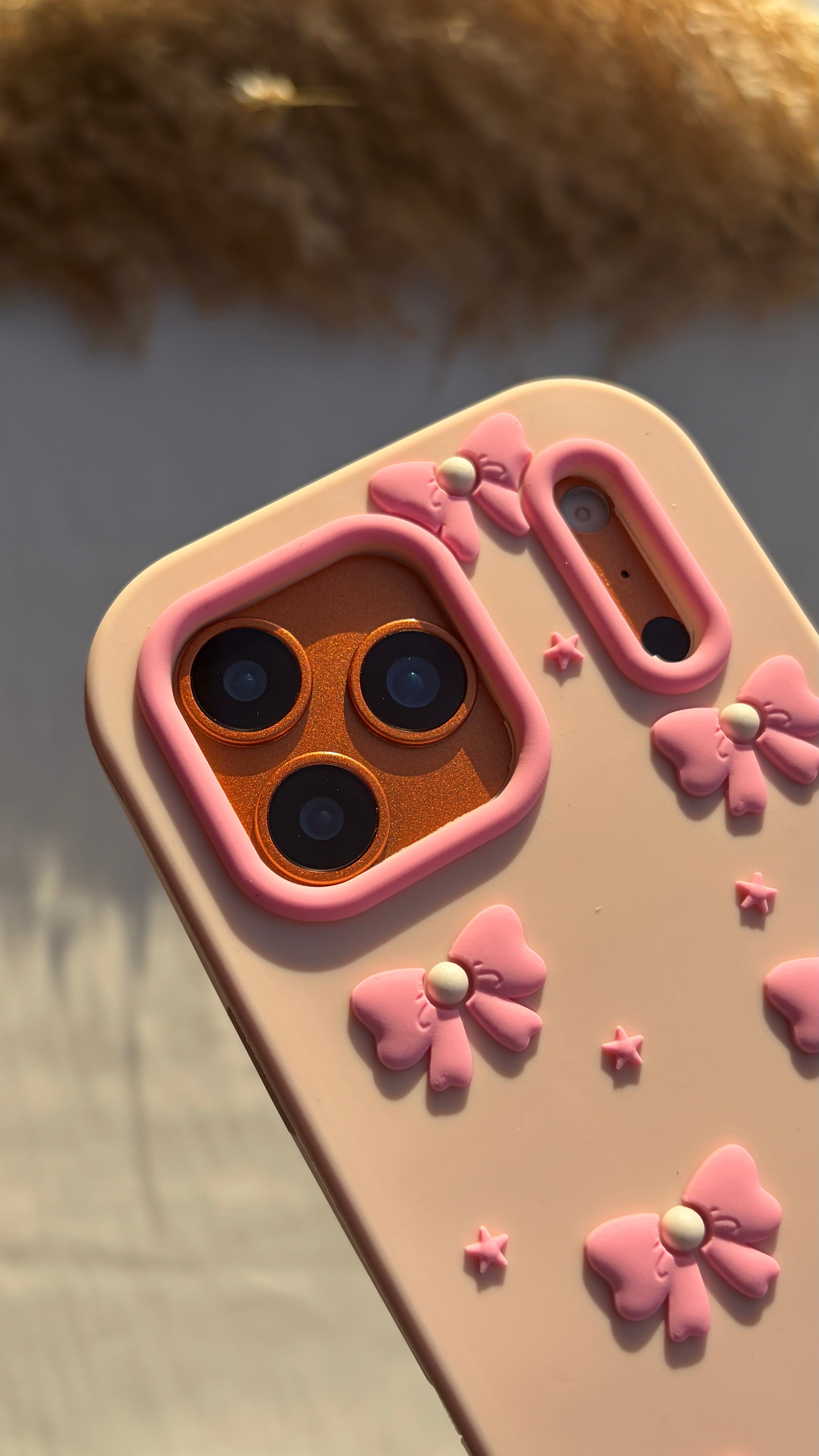 Silicone wz pink bows