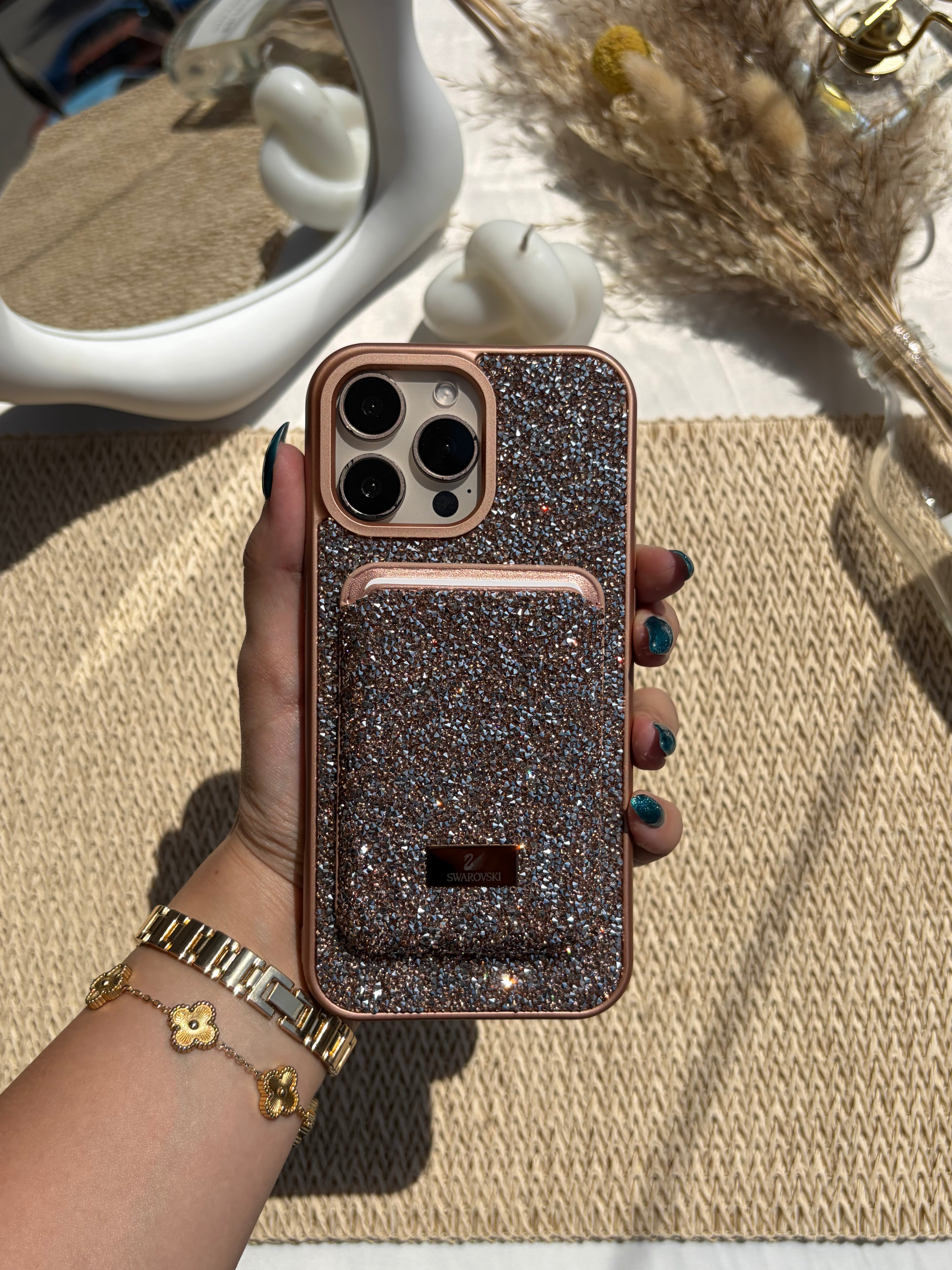 Swarovski Cover with Mag-safe Wallet