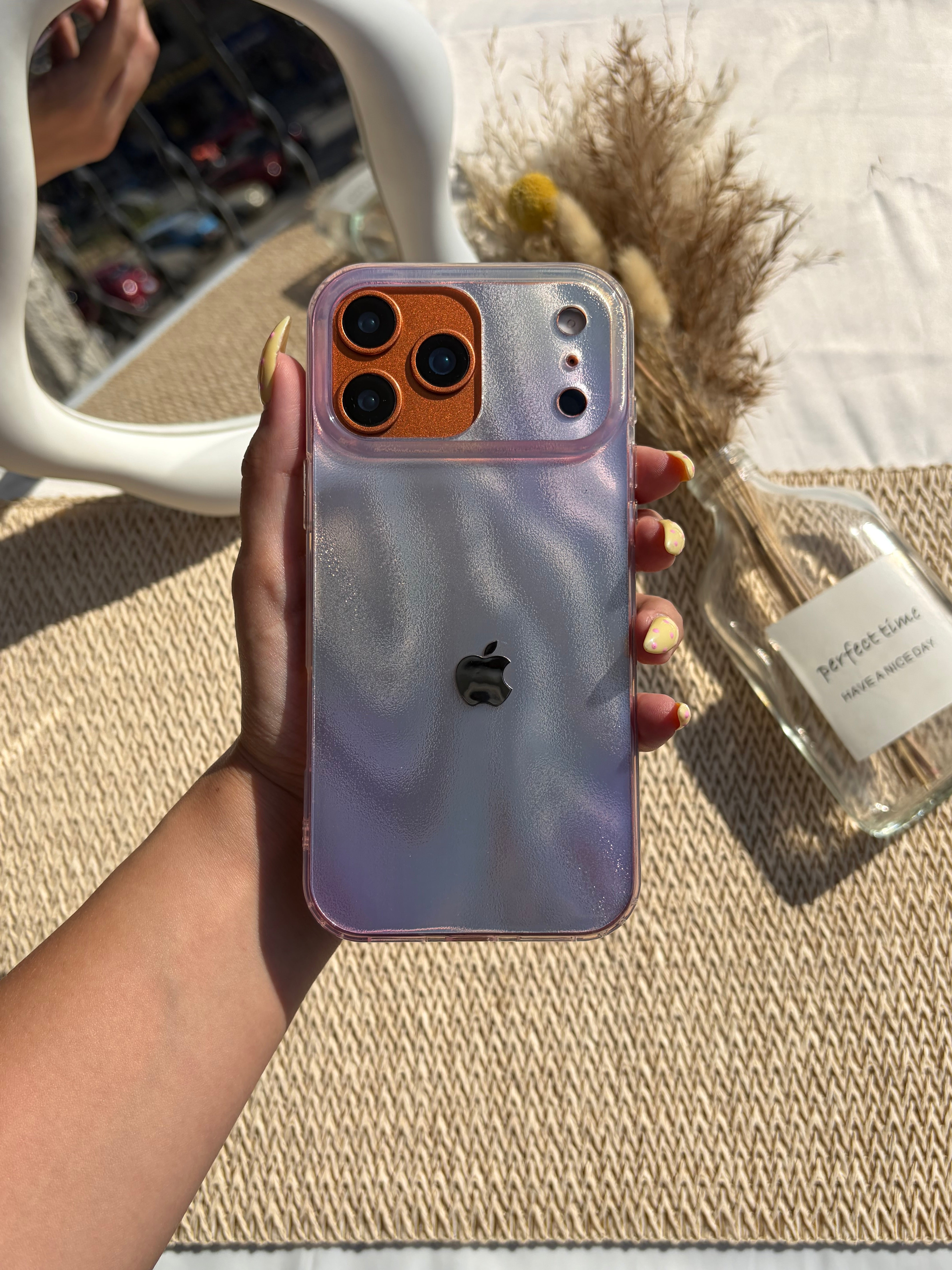 Tie die glittery cover