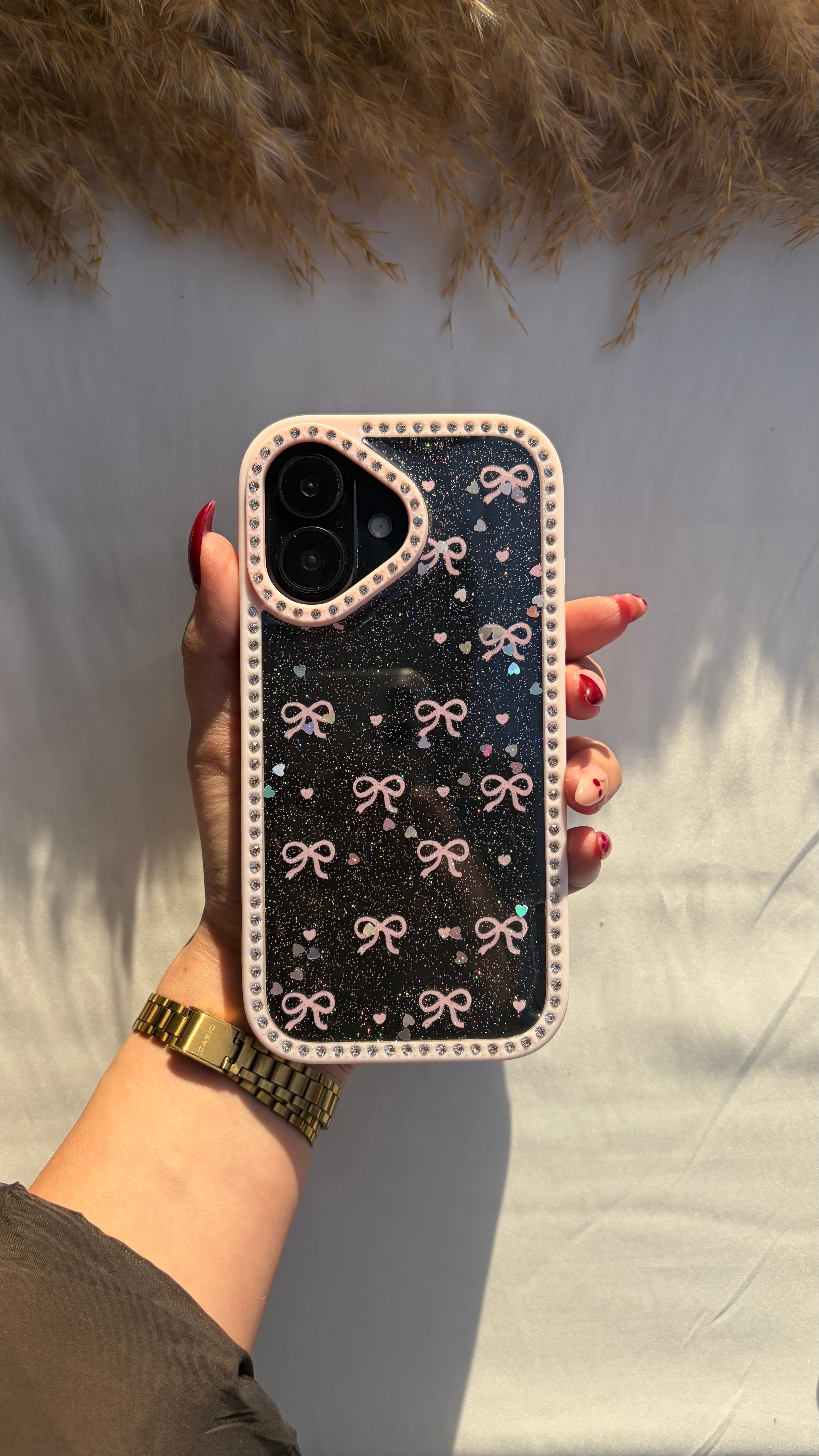 Printed Glittery Wz Strass F&B