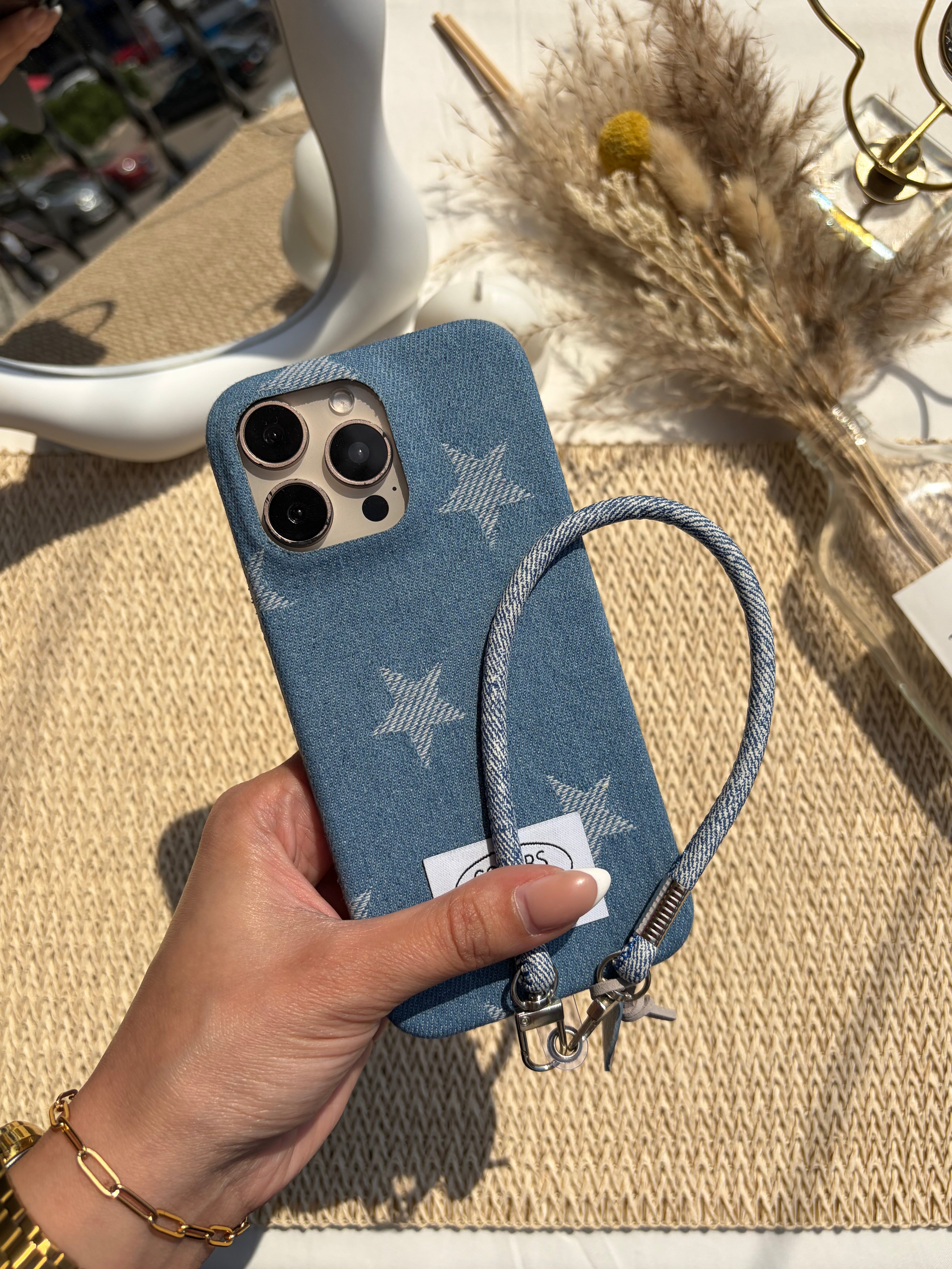 Denim Case Wz Lanyard