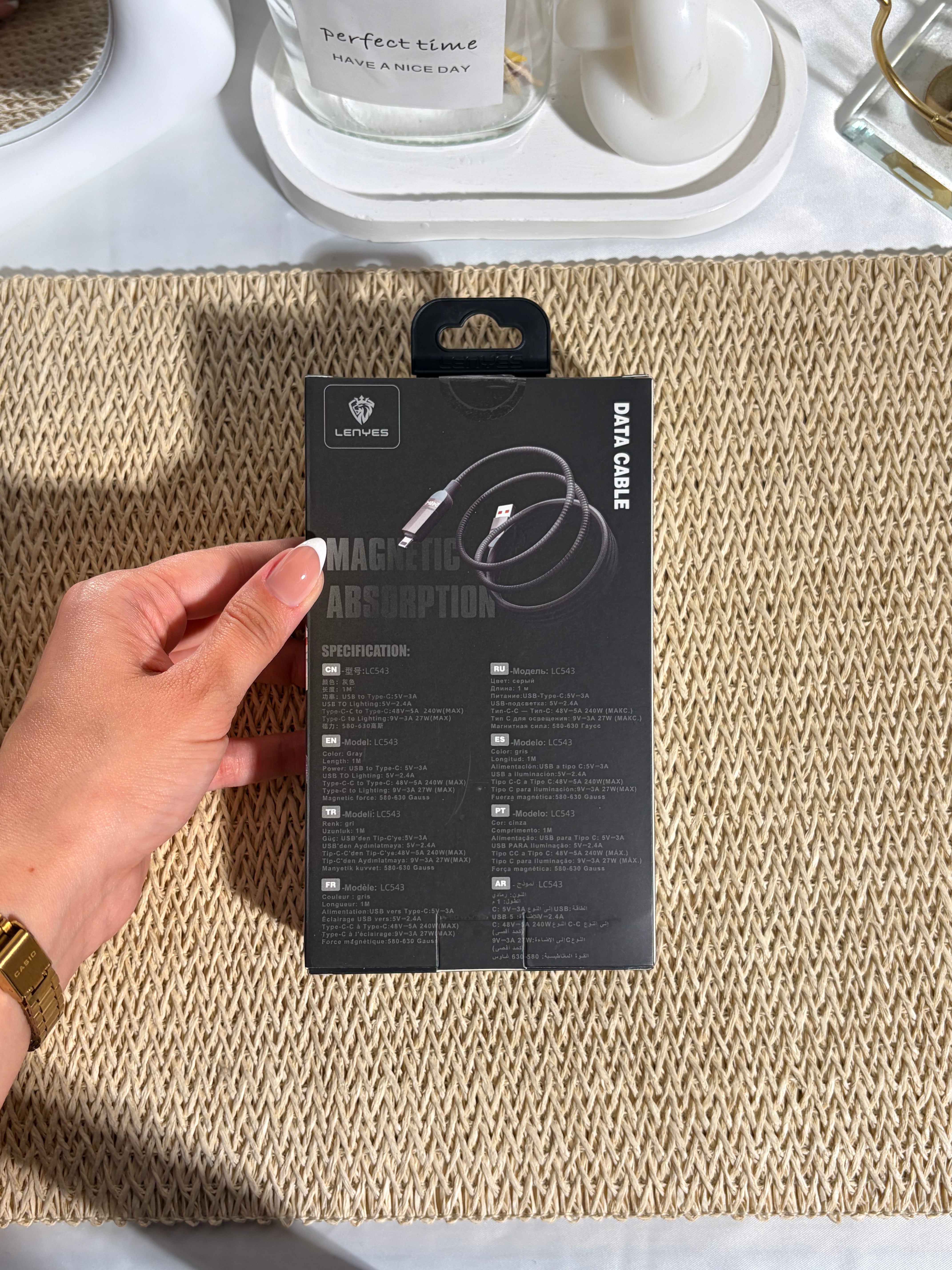 LENYES CABLE-LC543-GREY