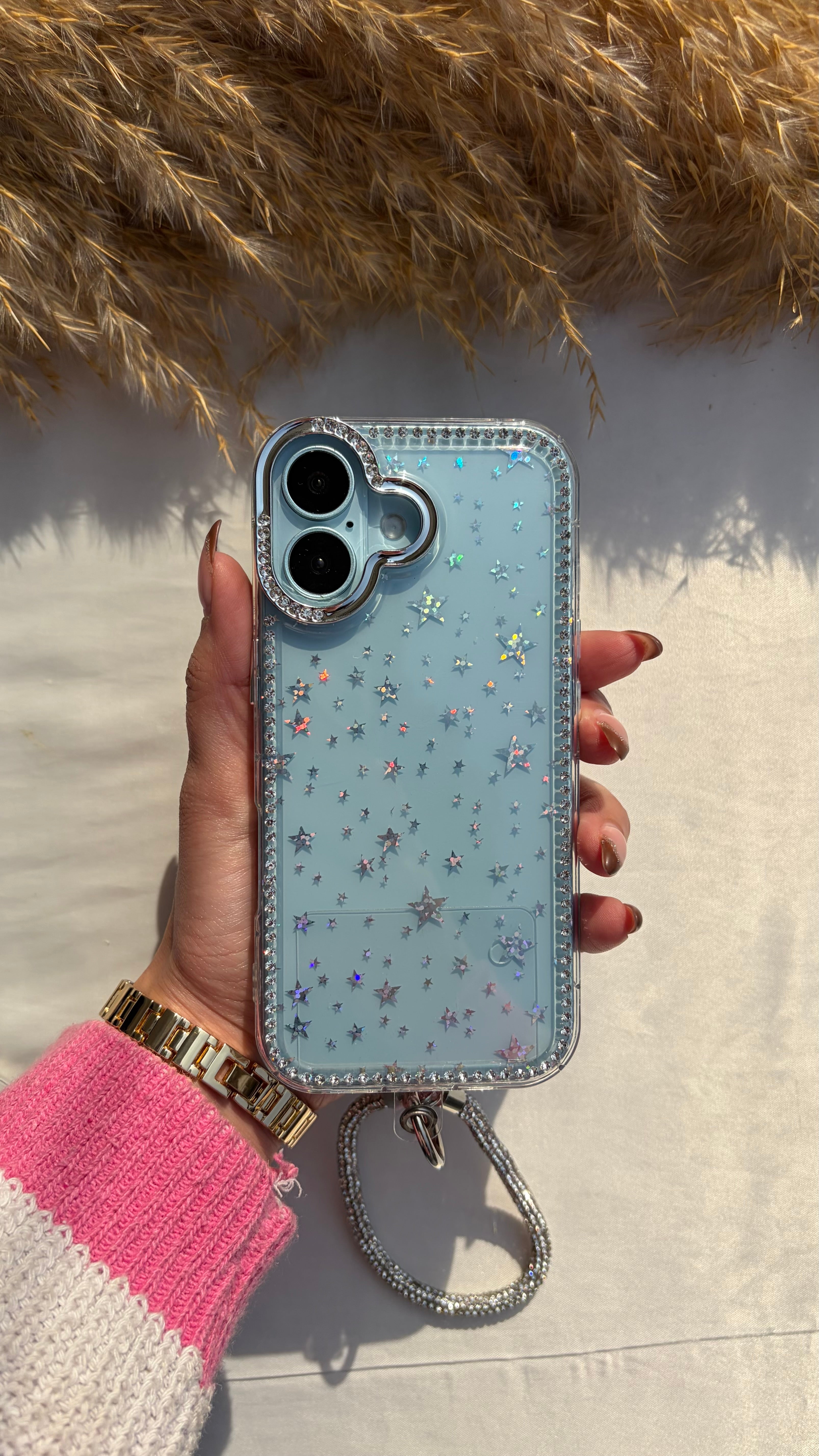 Transparent Glittery Wz Hanger