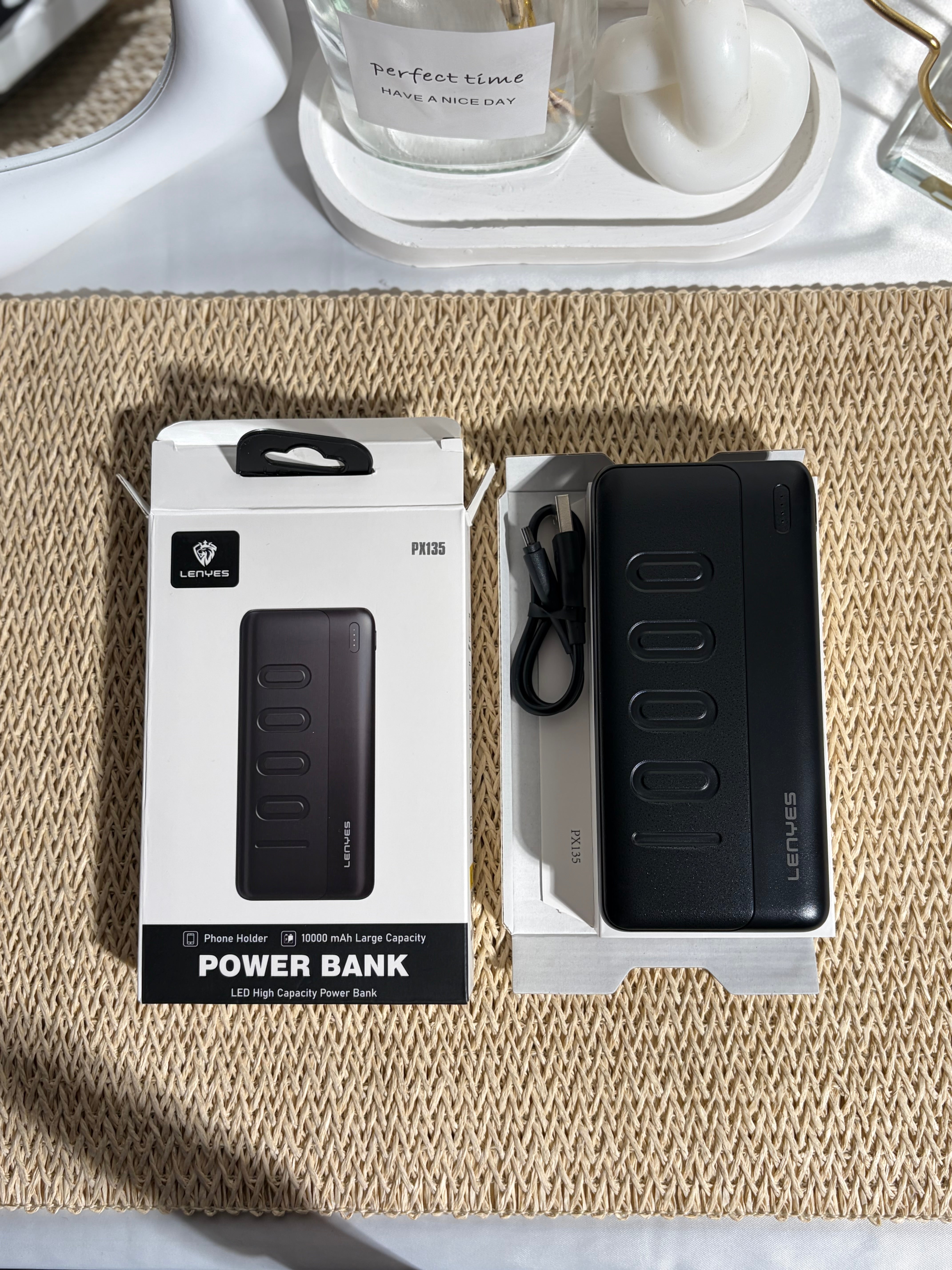 LENYES -PowerBank- 10000mAh - PX135-BLACK