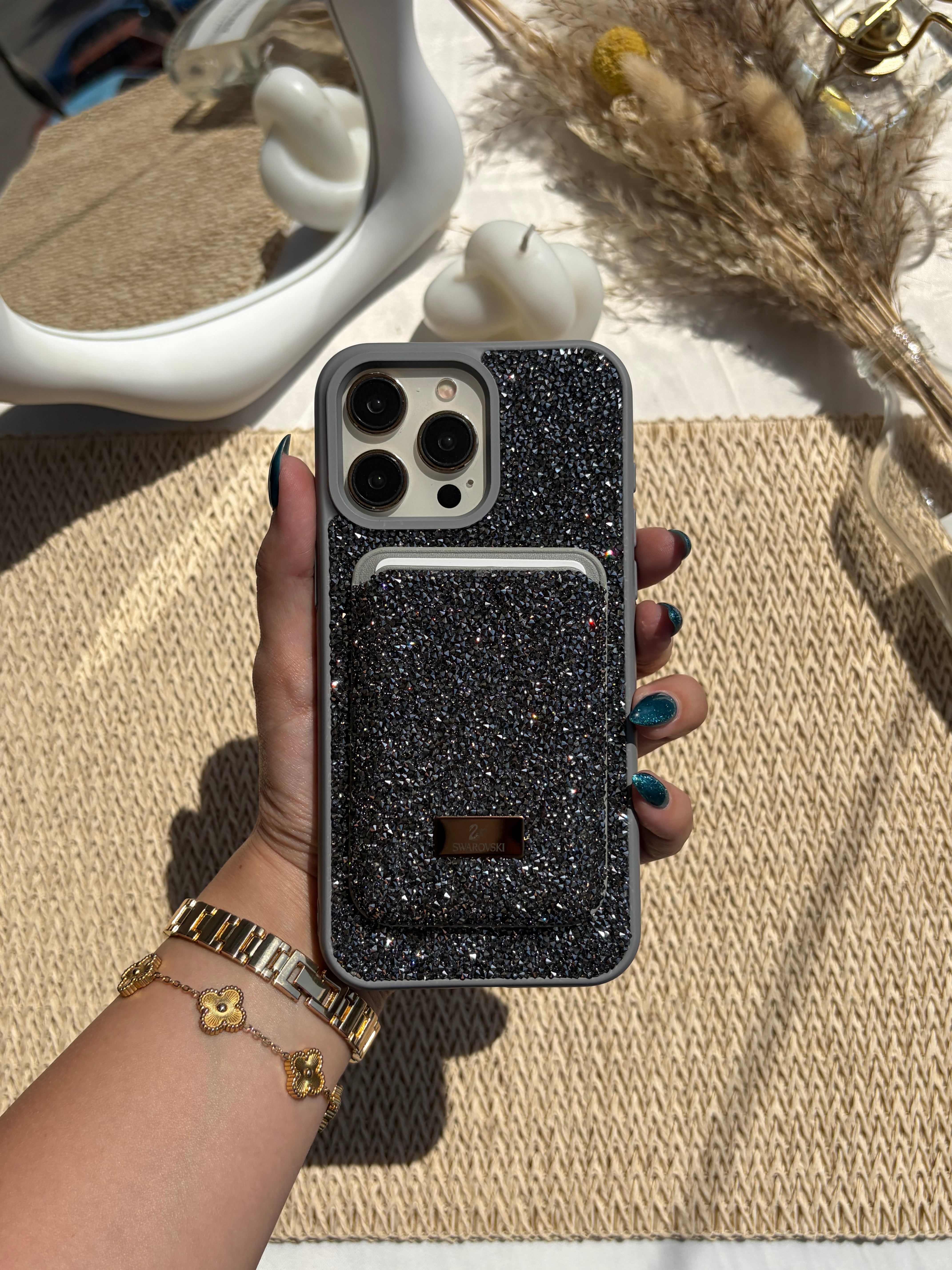 Swarovski Cover with Mag-safe Wallet