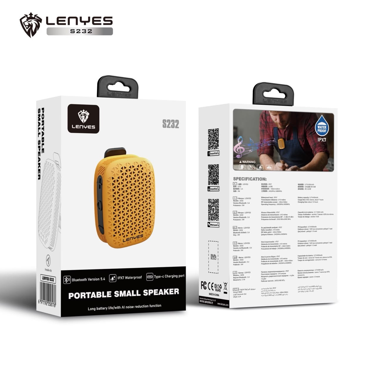 LENYES-PORTABLE SMALL SPEAKER-S232