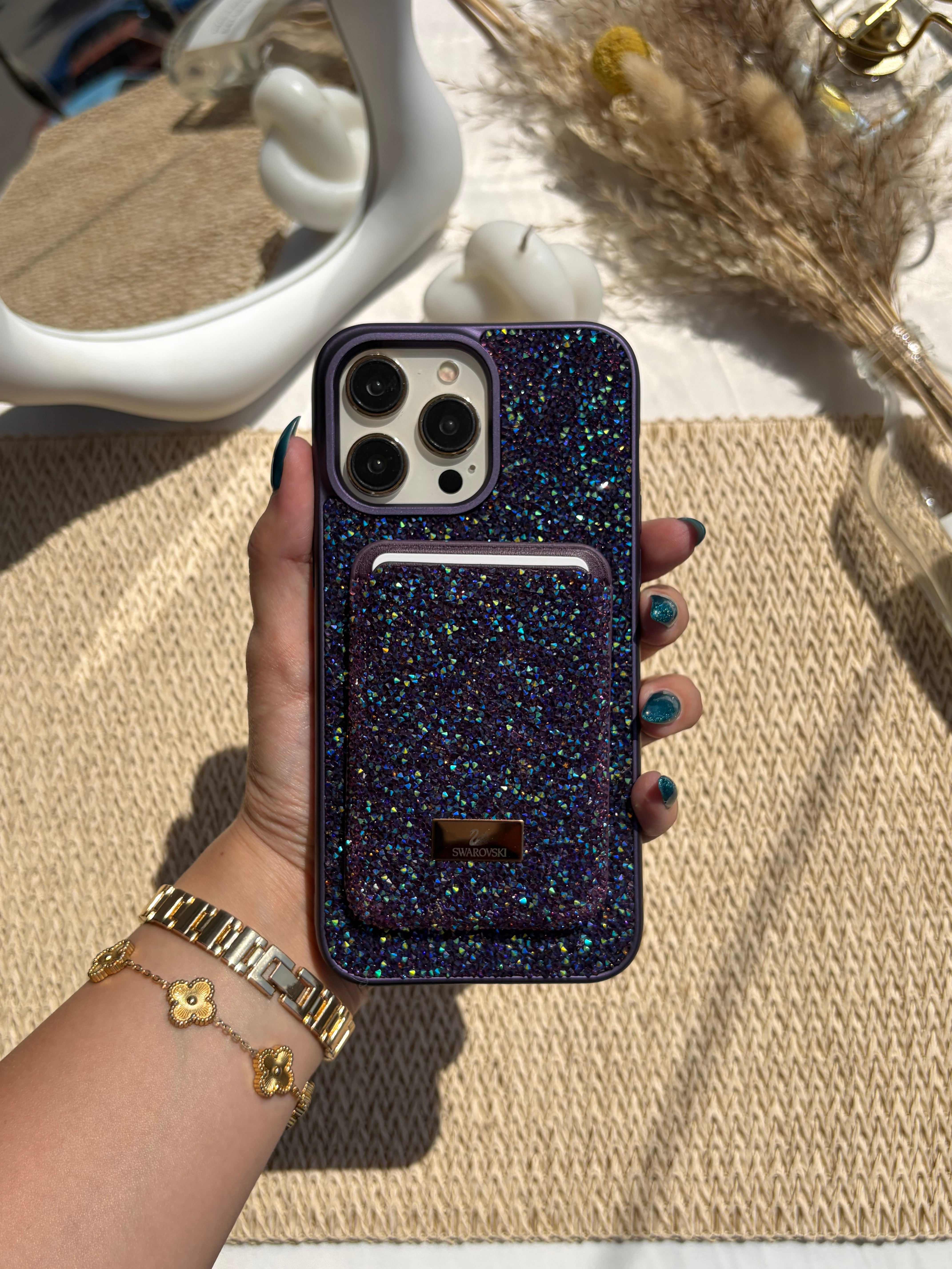 Swarovski Cover with Mag-safe Wallet