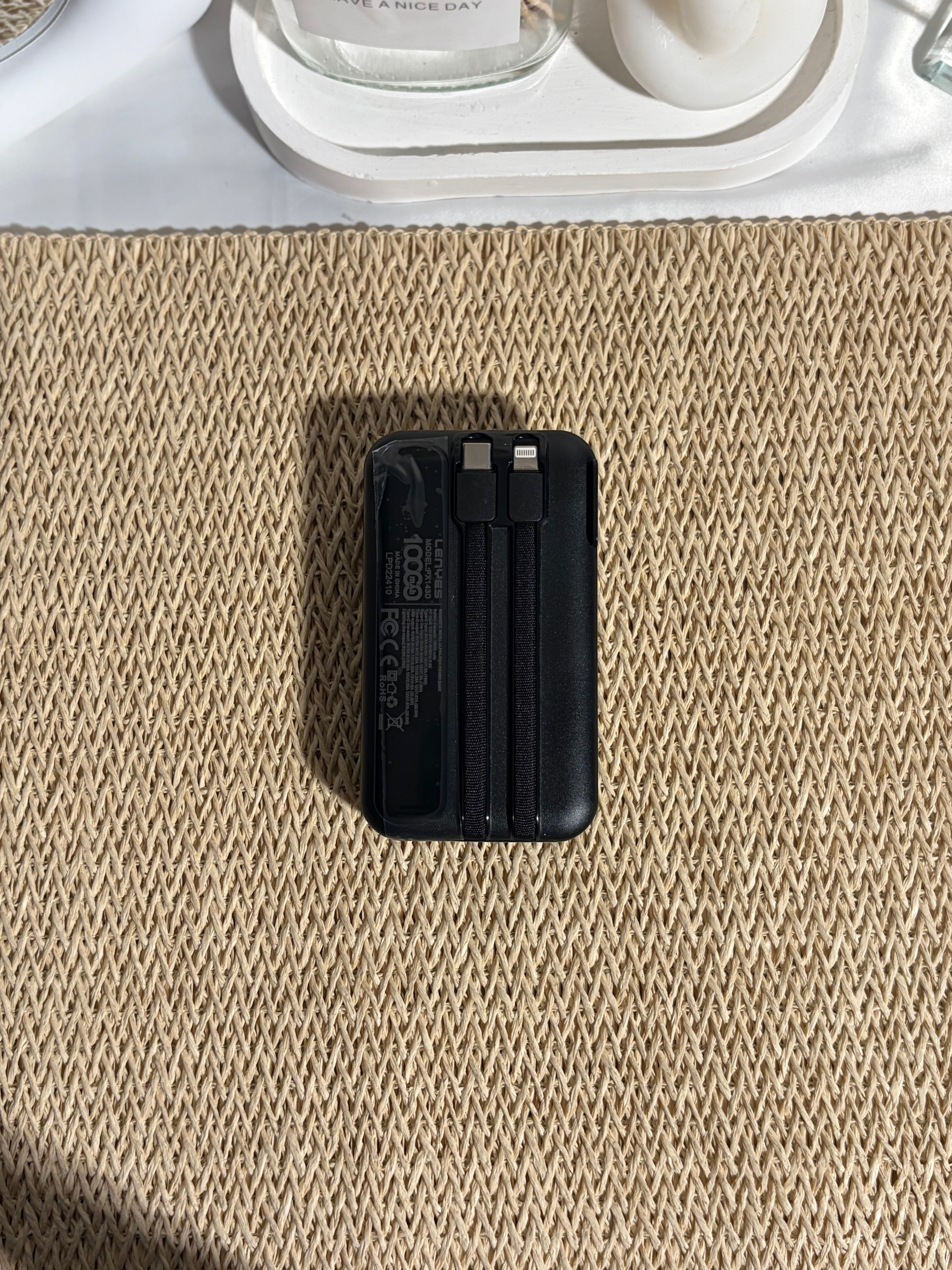 LENYES -Powerbank-10000mAh - PX143D-BLACK