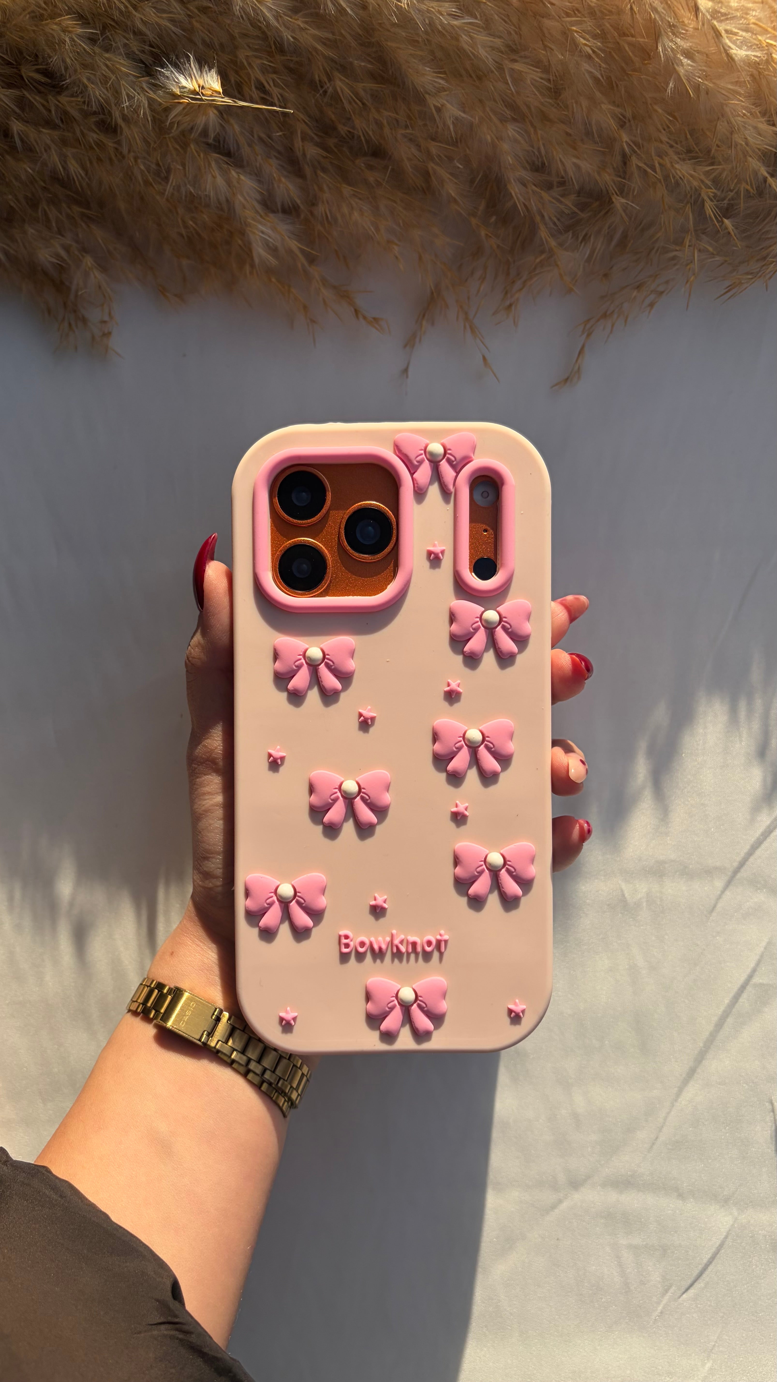 Silicone wz pink bows