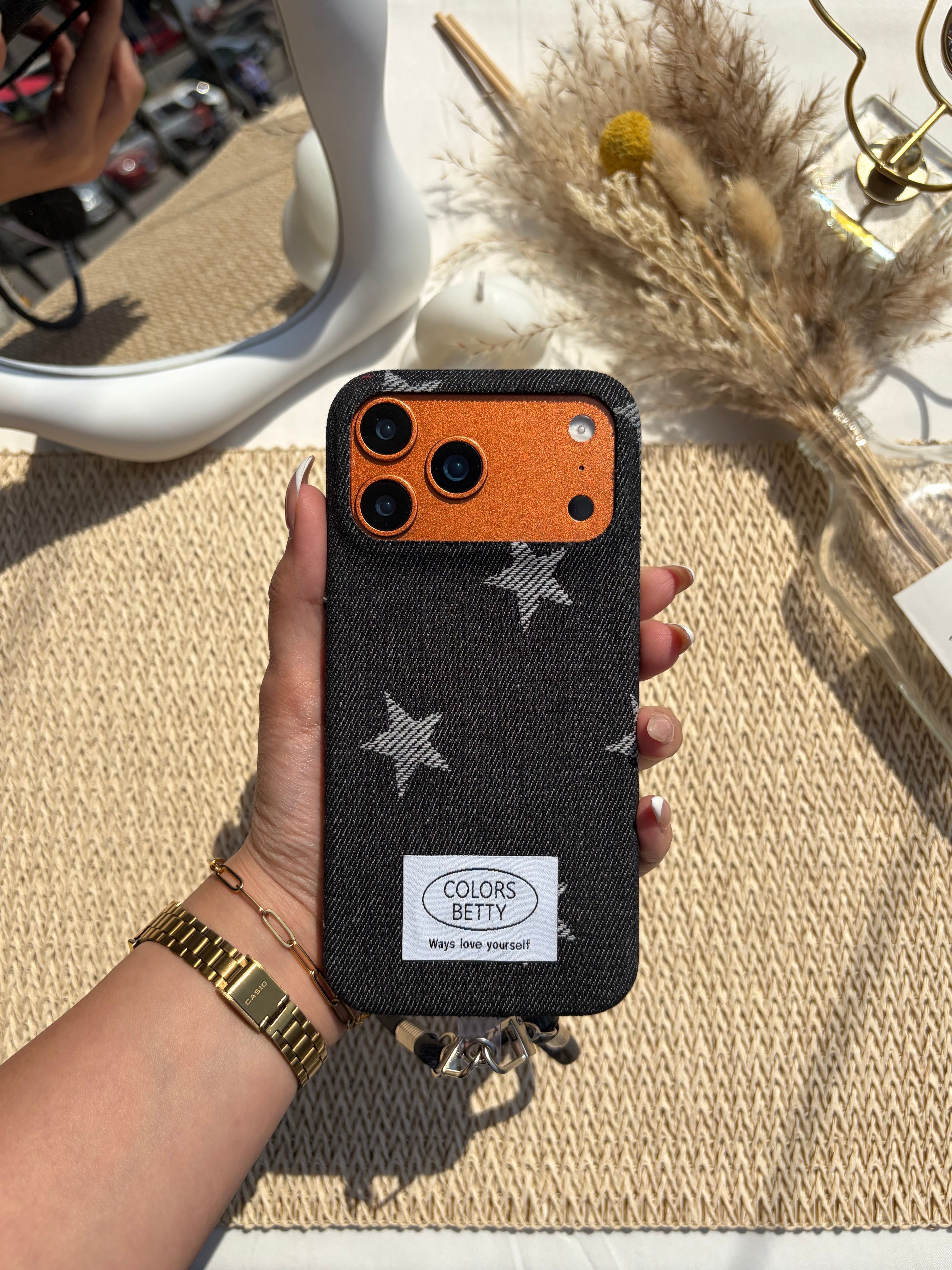 Denim Case Wz Lanyard