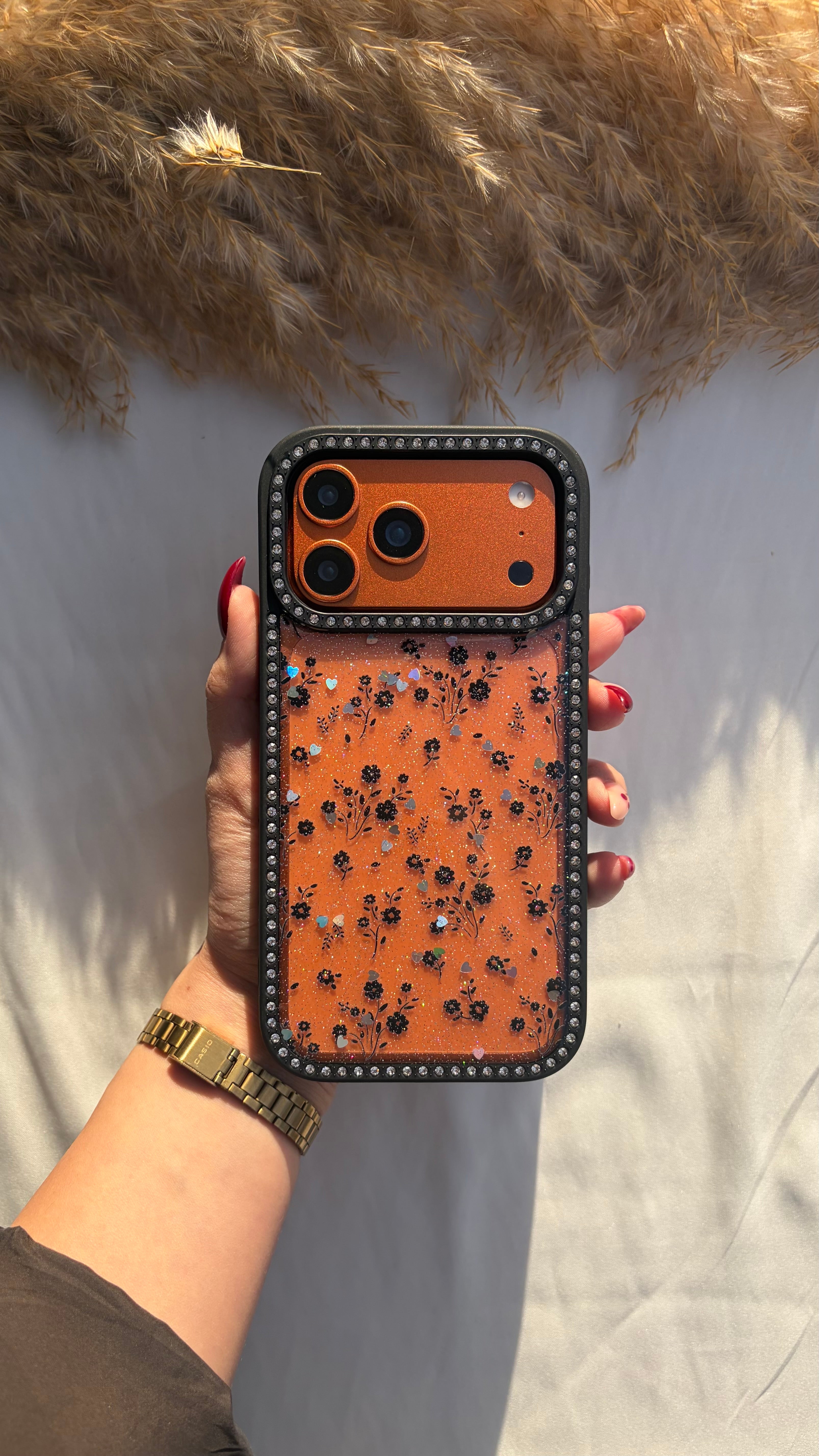 Printed Glittery Wz Strass F&B