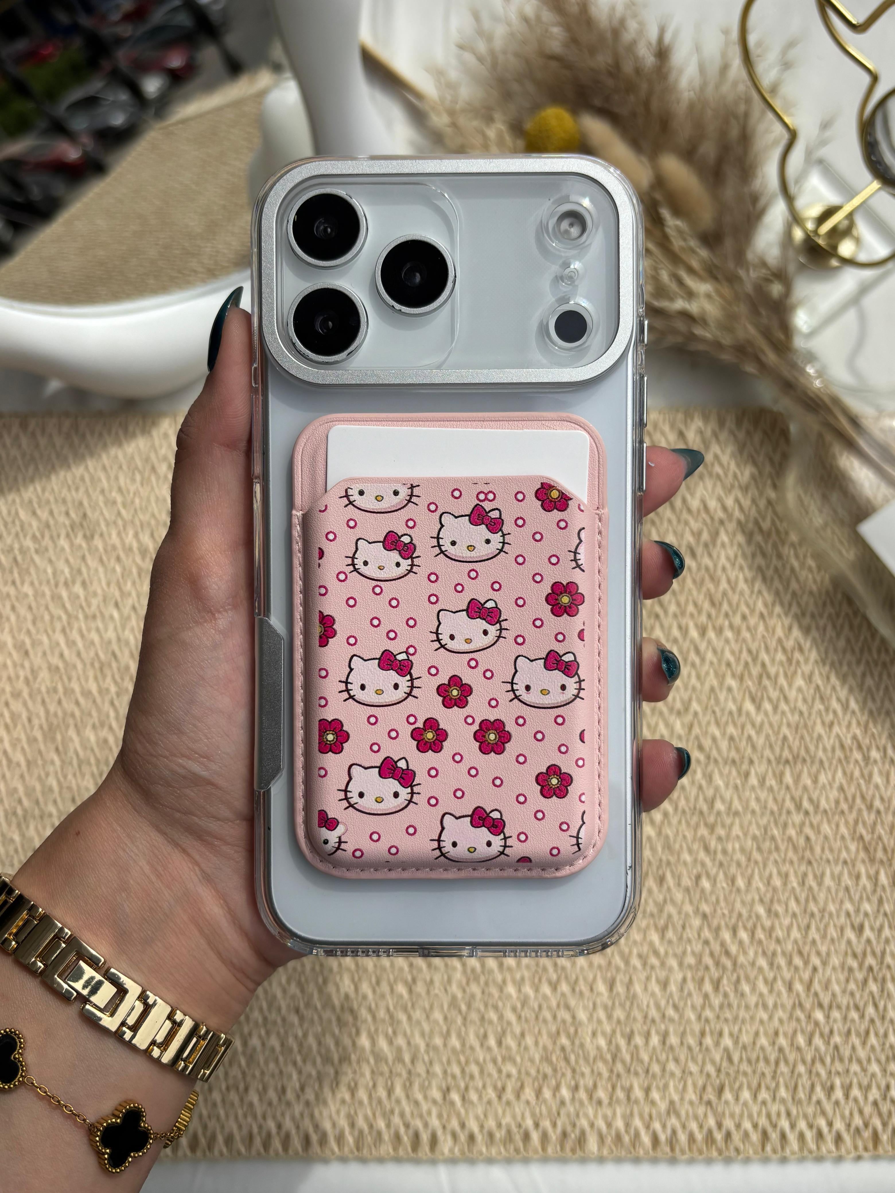 Printed MagSafe Wallet - Pink