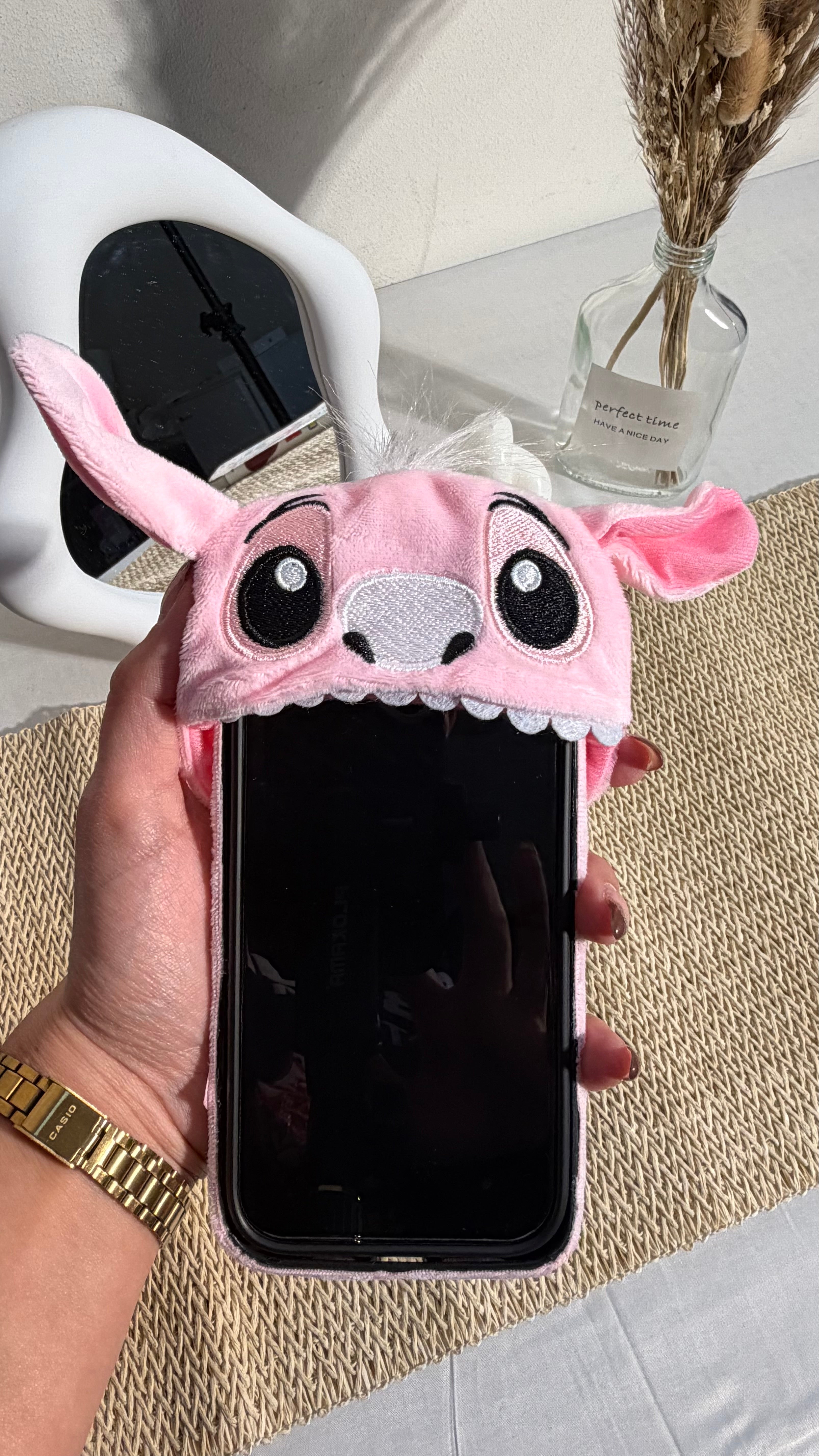 Pink Stitch Case