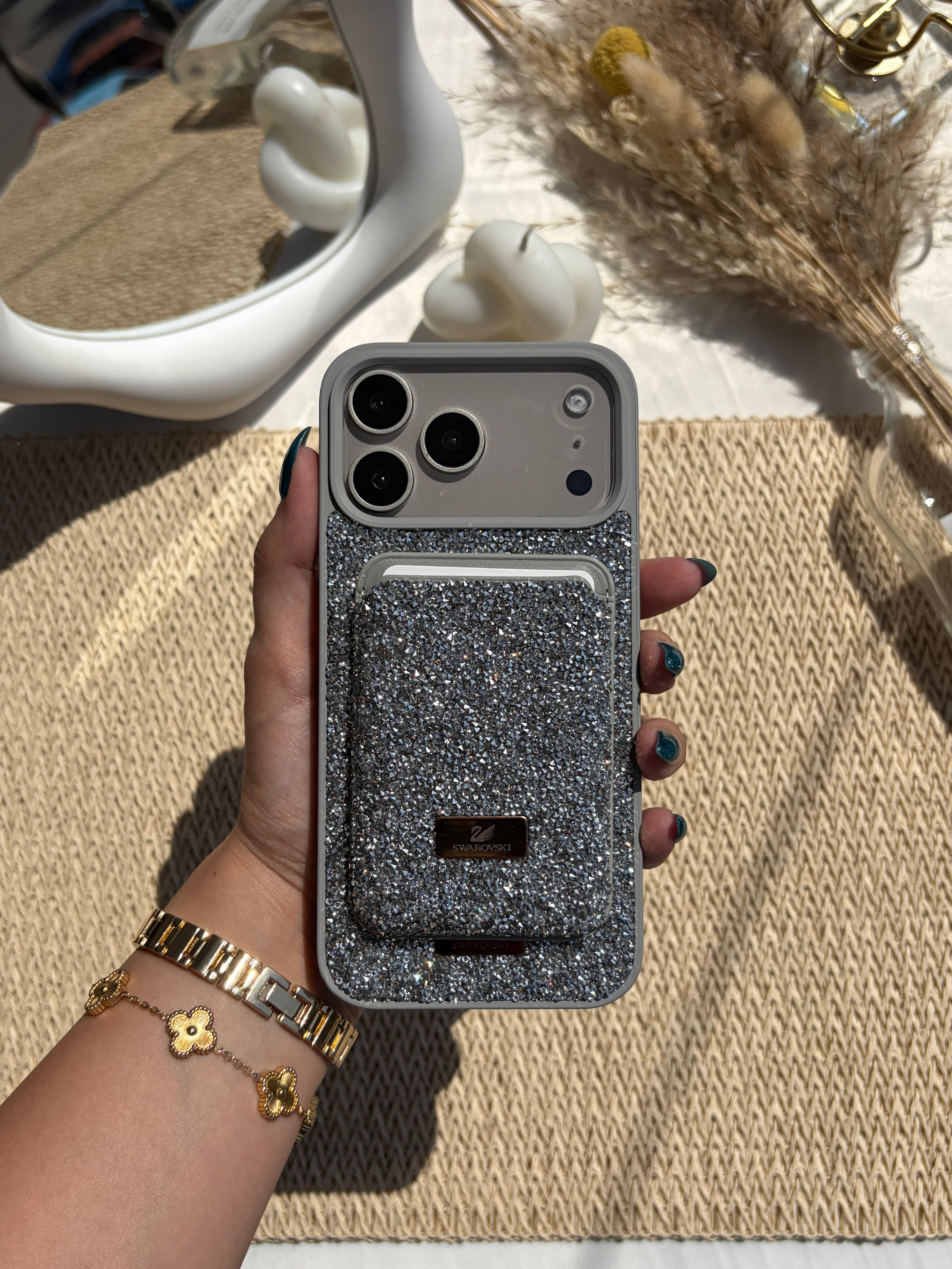 Swarovski Cover with Mag-safe Wallet