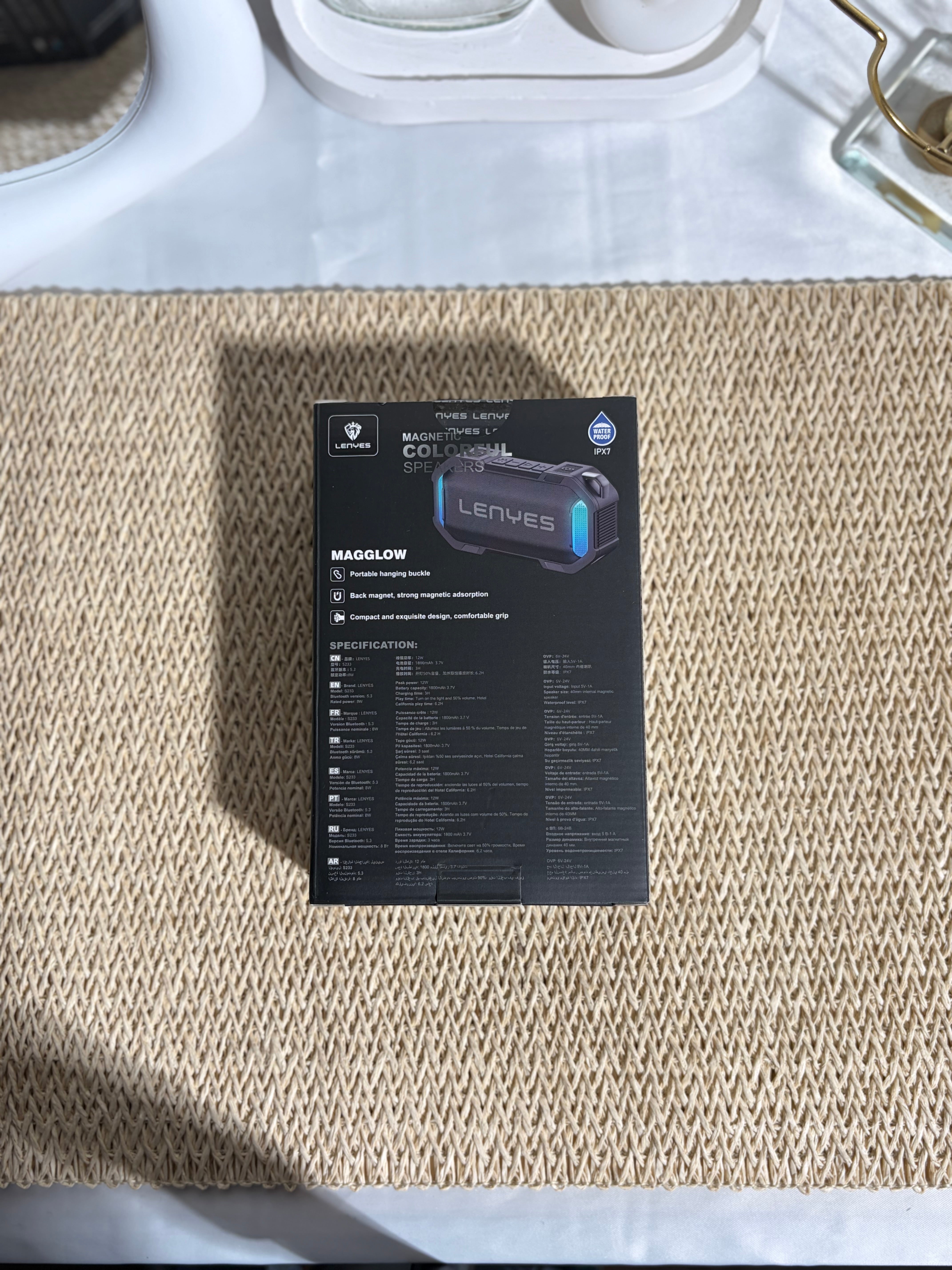 LENYES -Wireless Speaker 8W - S233-BLACK
