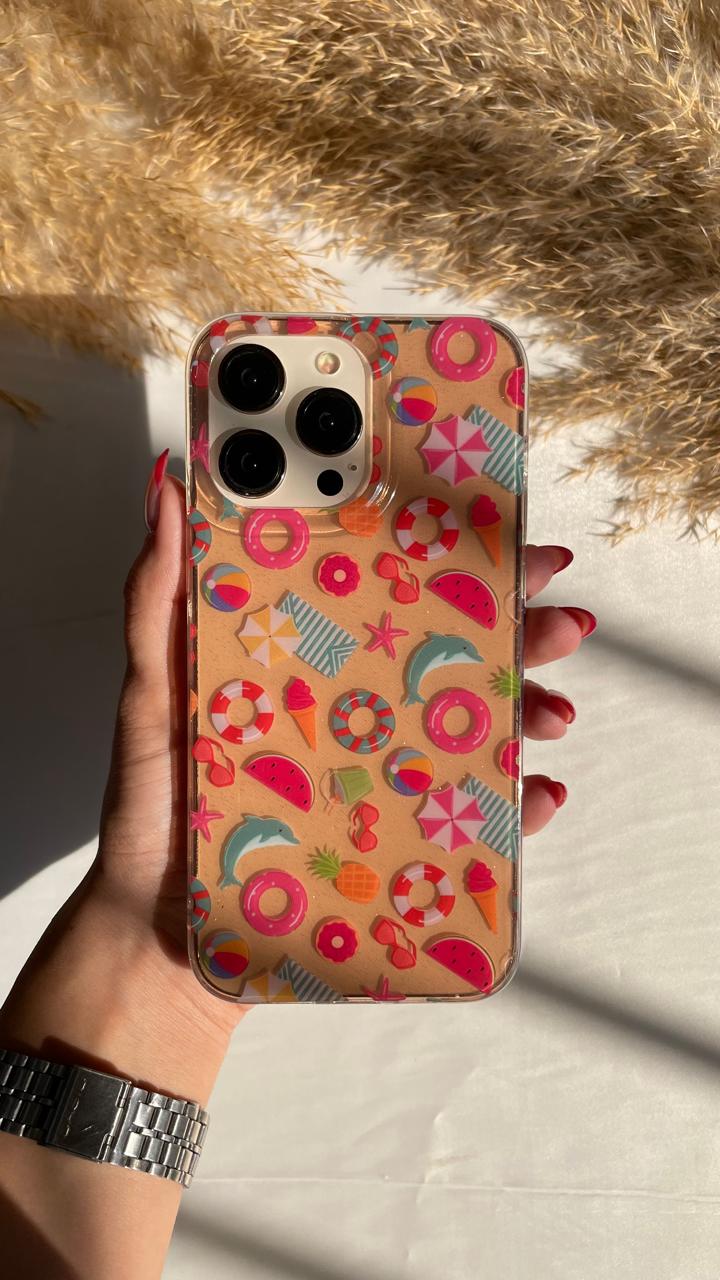 Glittery Transparent Cover