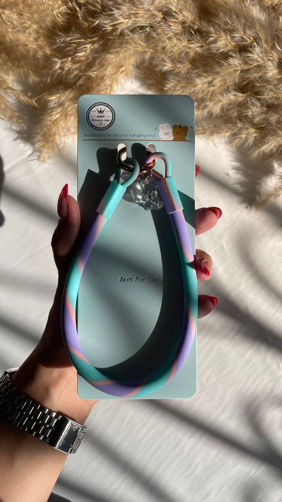 Tie Dye Silicon Hanger Lanyard