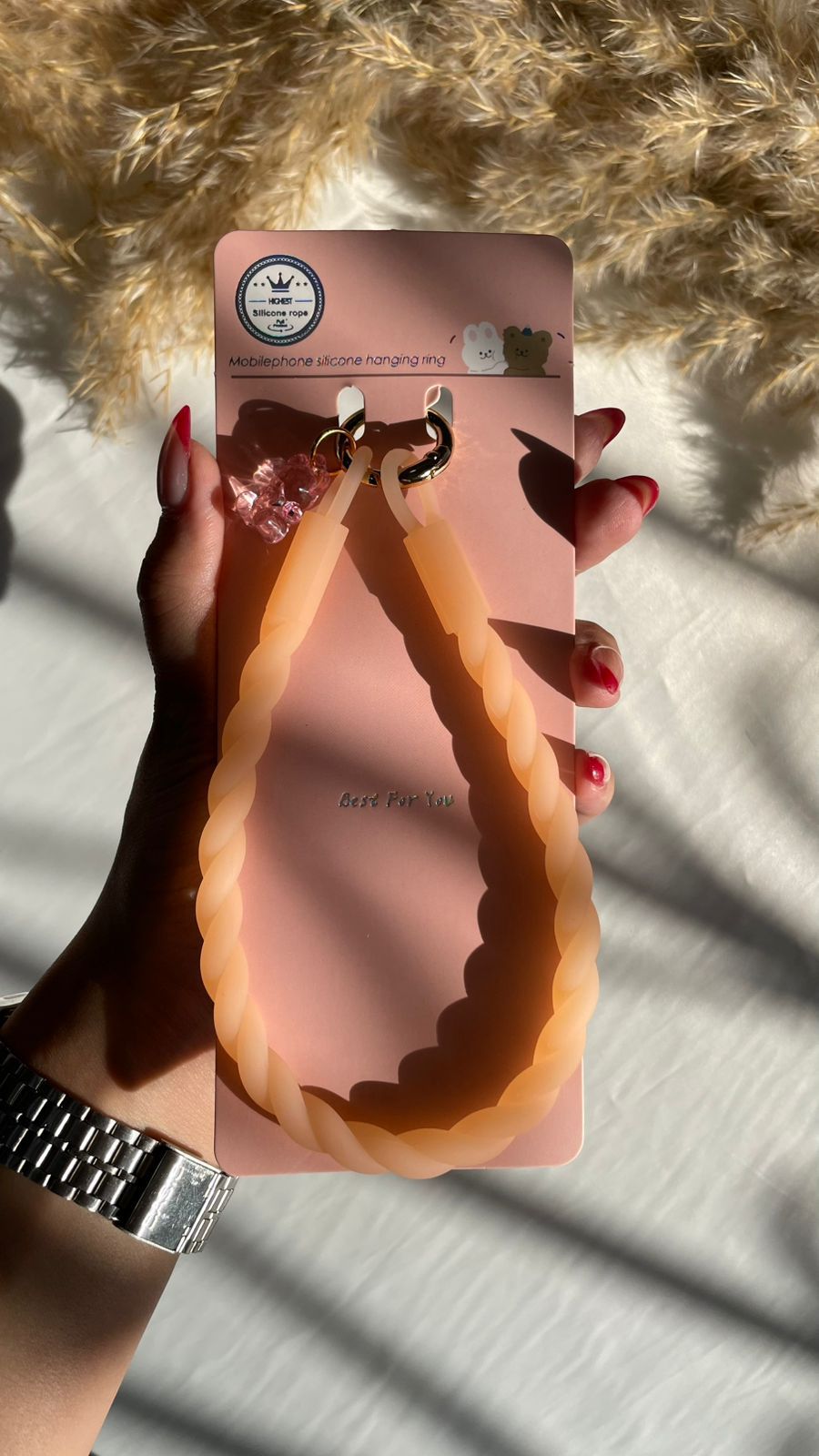 Plain Silicon Braids Hanger Lanyard