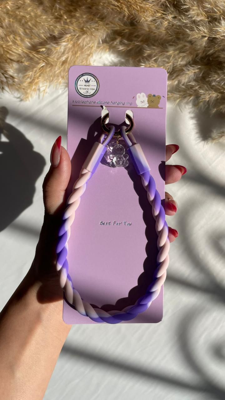 Tie Dye Silicon Braids Hanger Lanyard