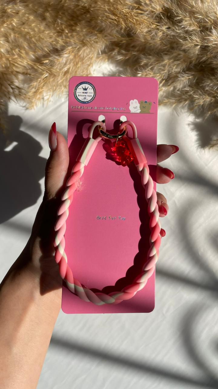 Tie Dye Silicon Braids Hanger Lanyard