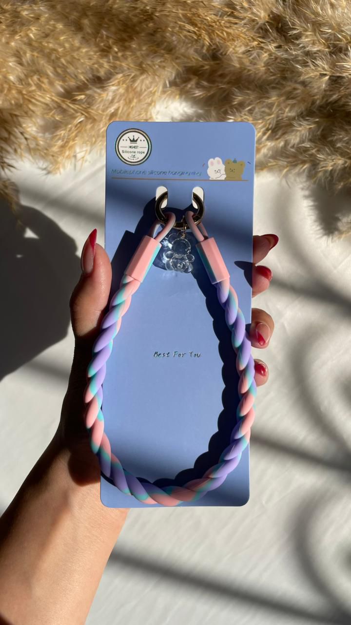 Tie Dye Silicon Braids Hanger Lanyard