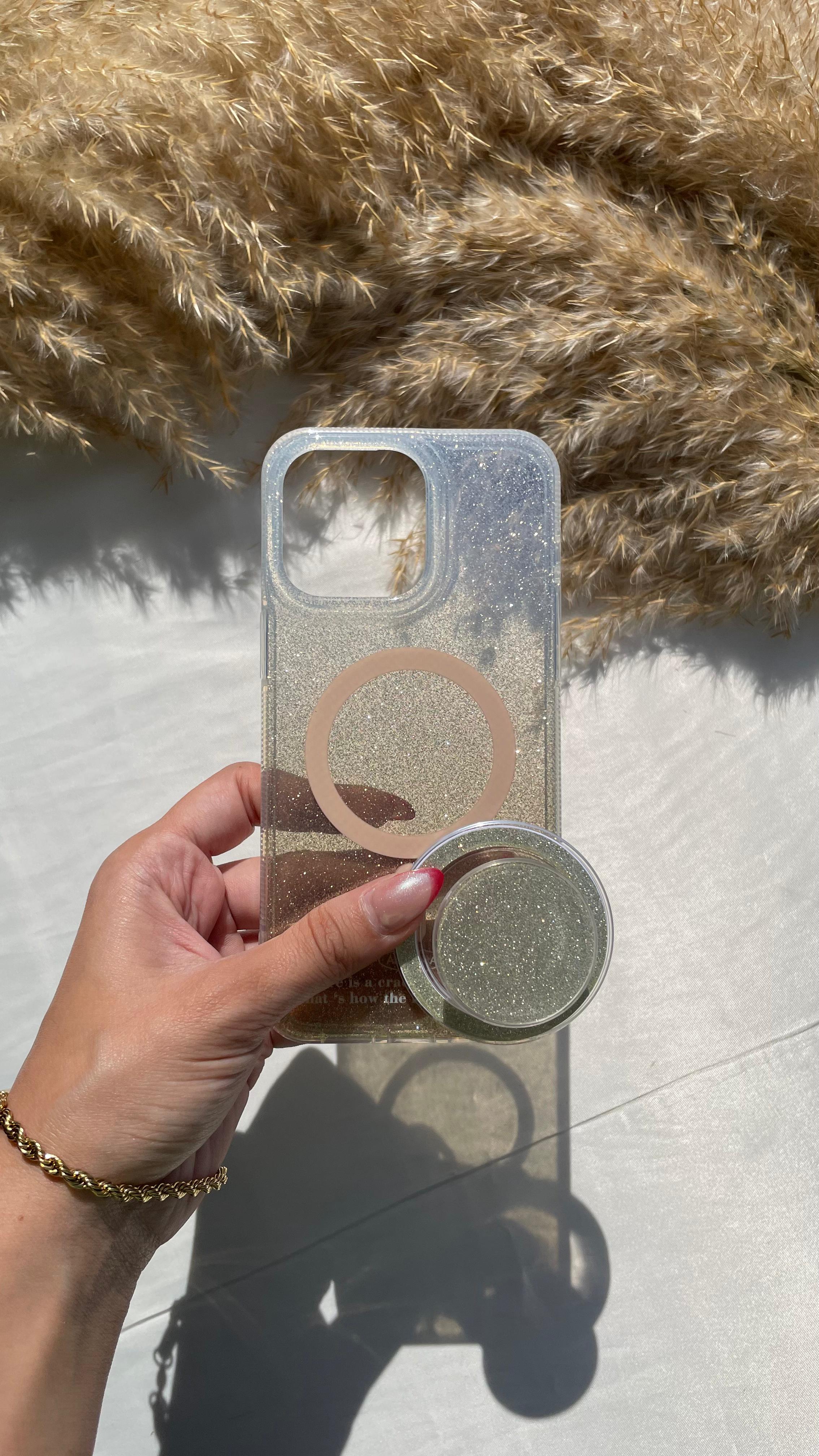 Magsafe Glittery Multicolor With Popsocket