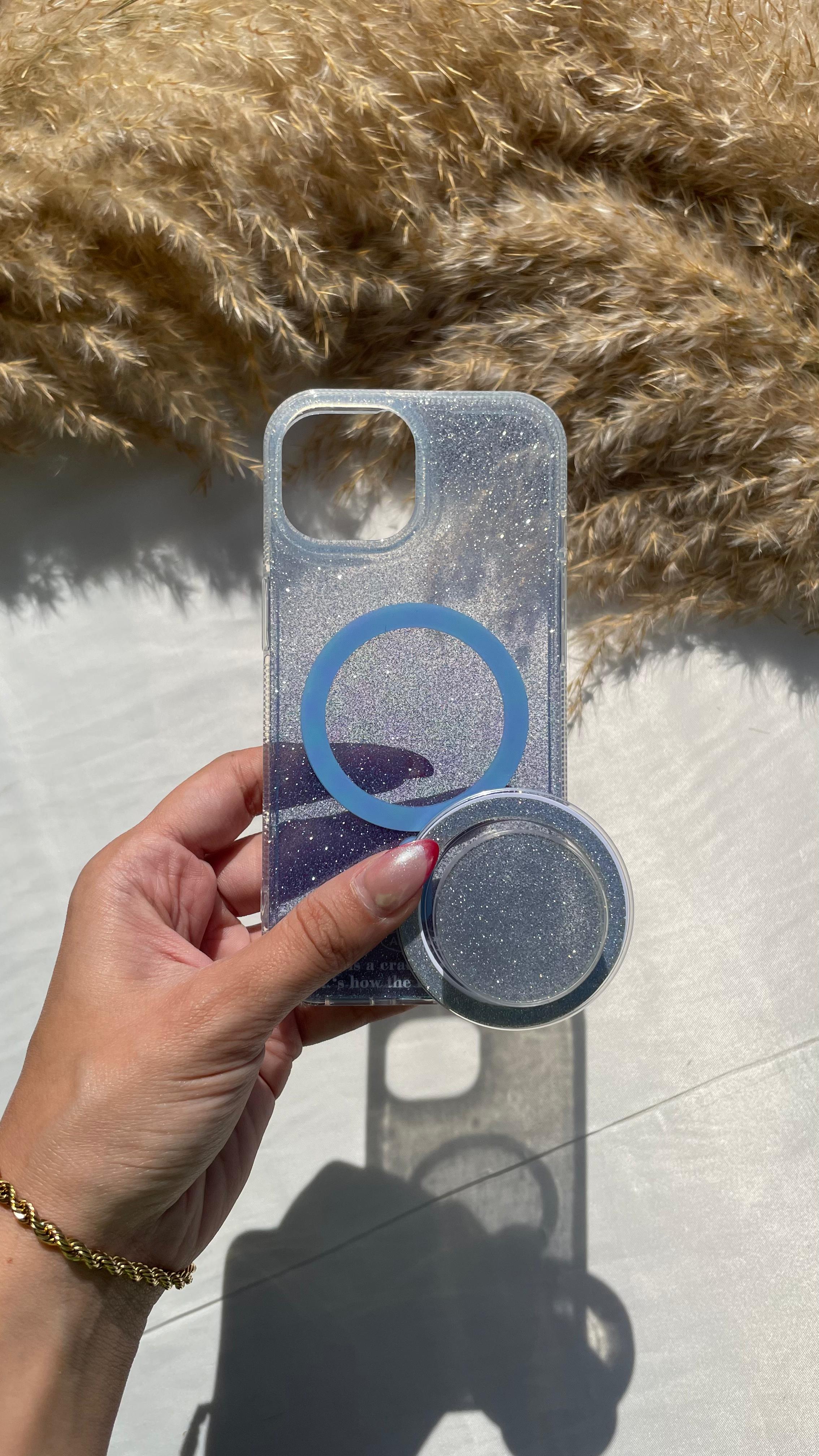 Magsafe Glittery Multicolor With Popsocket