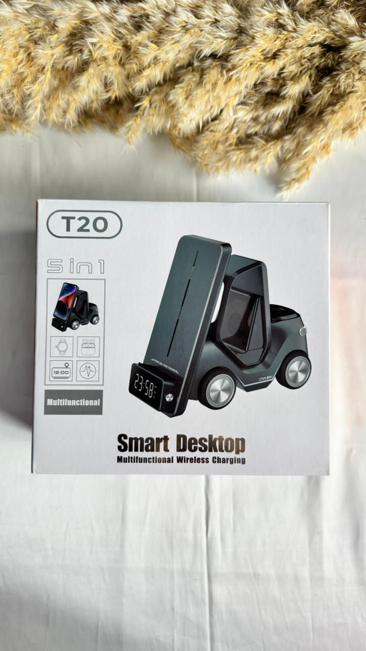 SMART DESKTOP WIRELESS CHARGER 5IN1