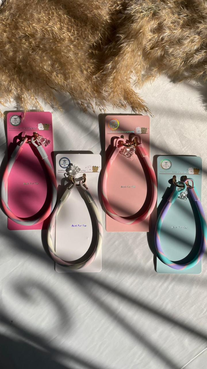 Tie Dye Silicon Hanger Lanyard