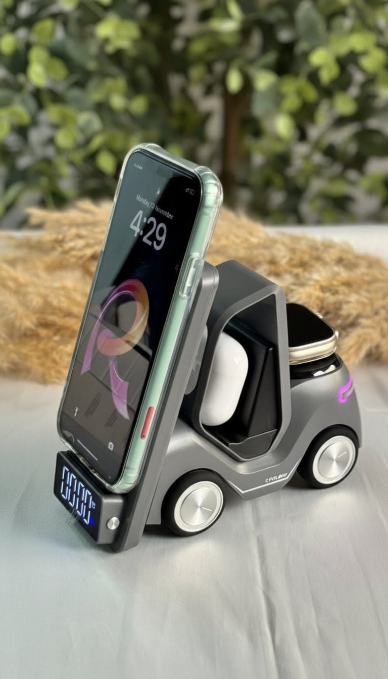 SMART DESKTOP WIRELESS CHARGER 5IN1